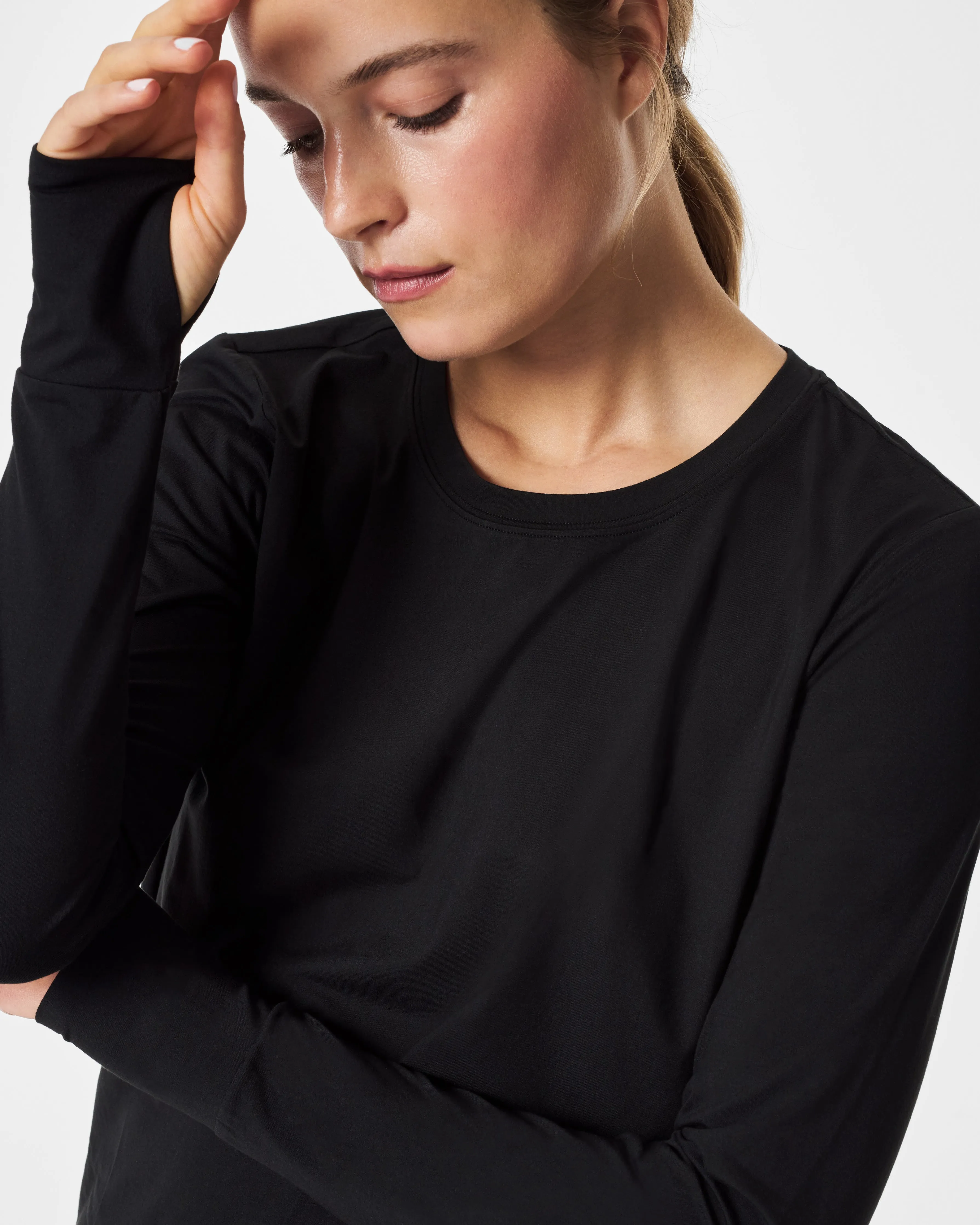 Butter Wrap Back Long-Sleeve Tee sold by SPANX product image thumbnail 3