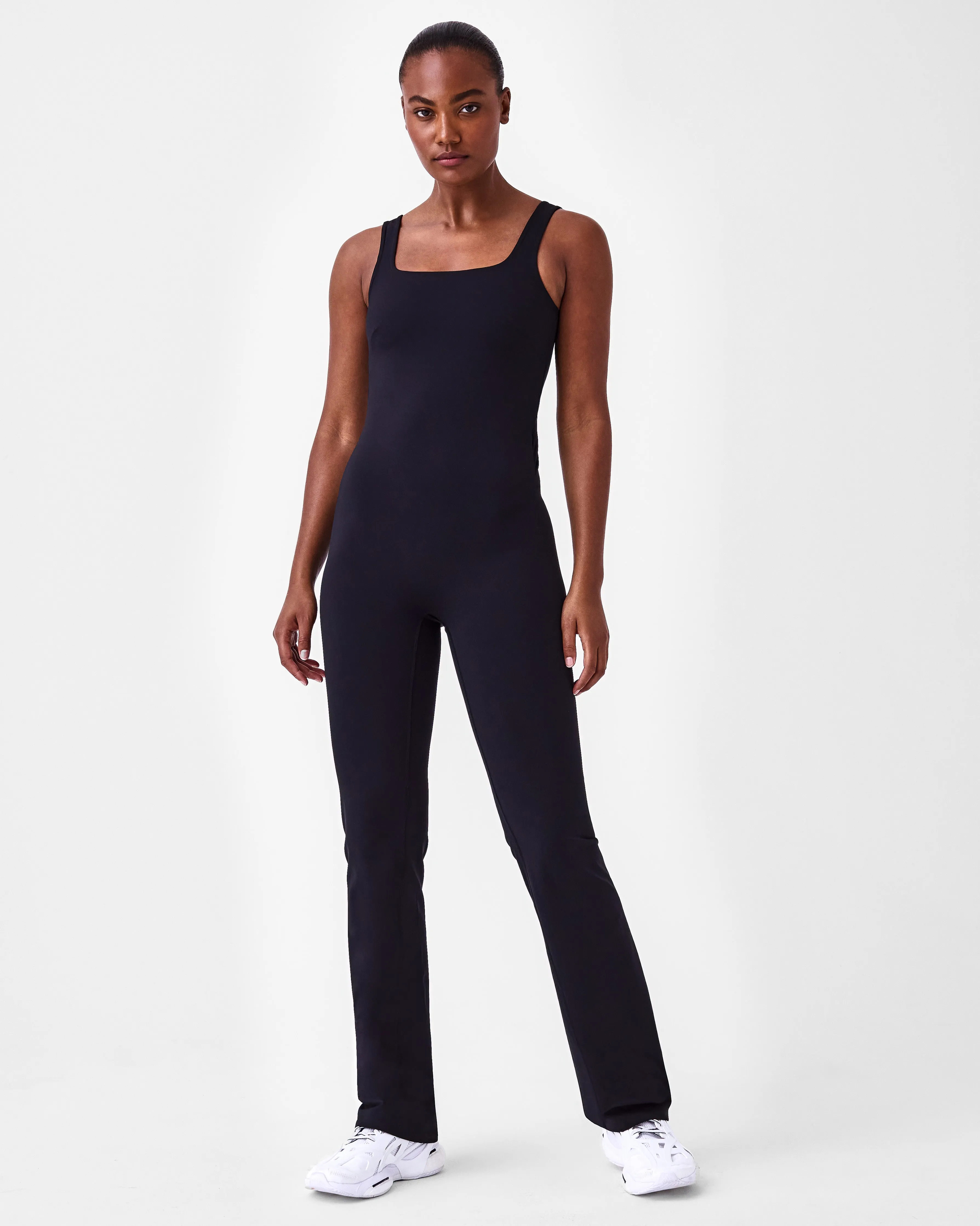 Booty Boost® Easy Access Flare Jumpsuit sold by SPANX