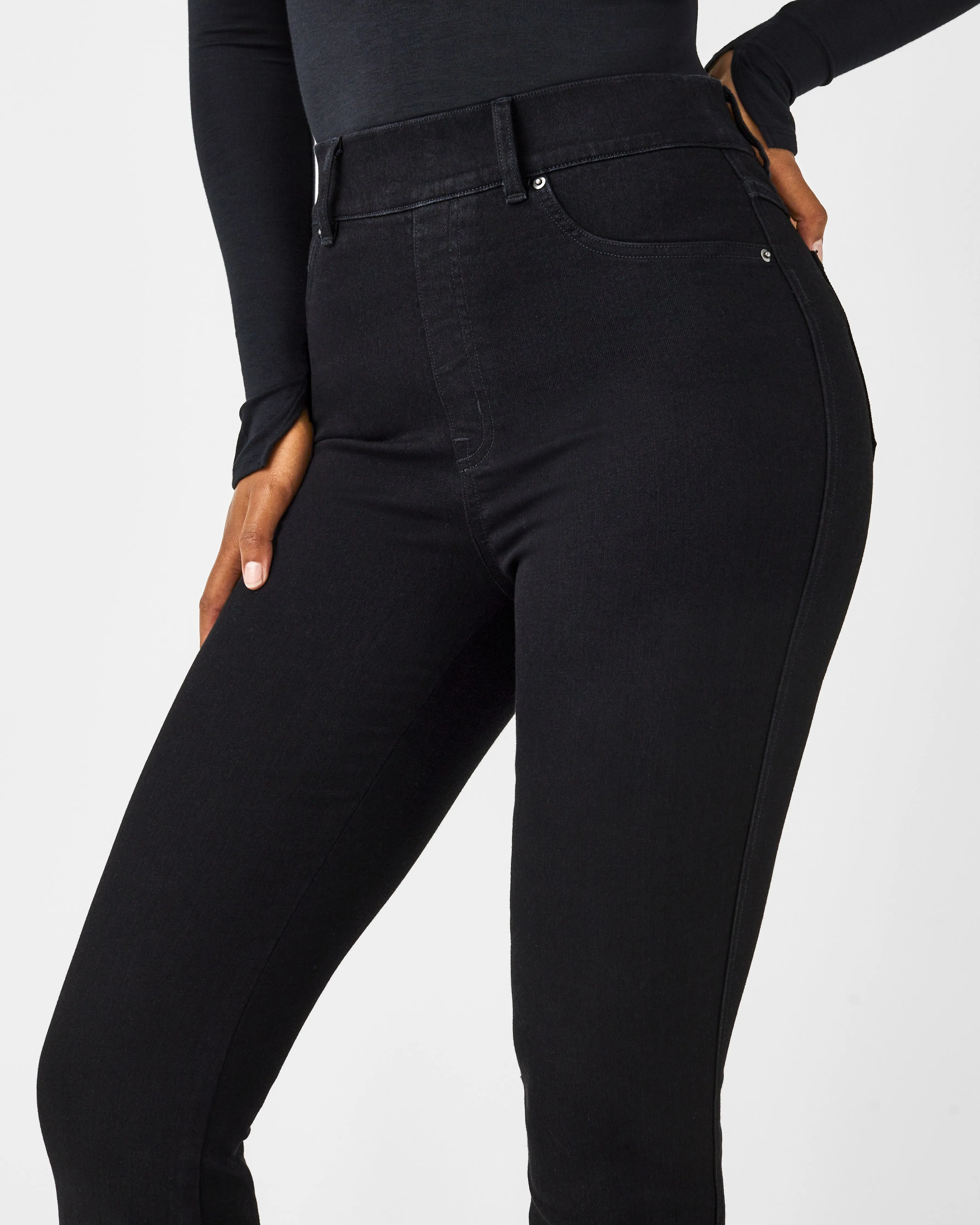 SPANXshape™ EveryWear Flare Jeans, Clean Black sold by SPANX product image thumbnail 5