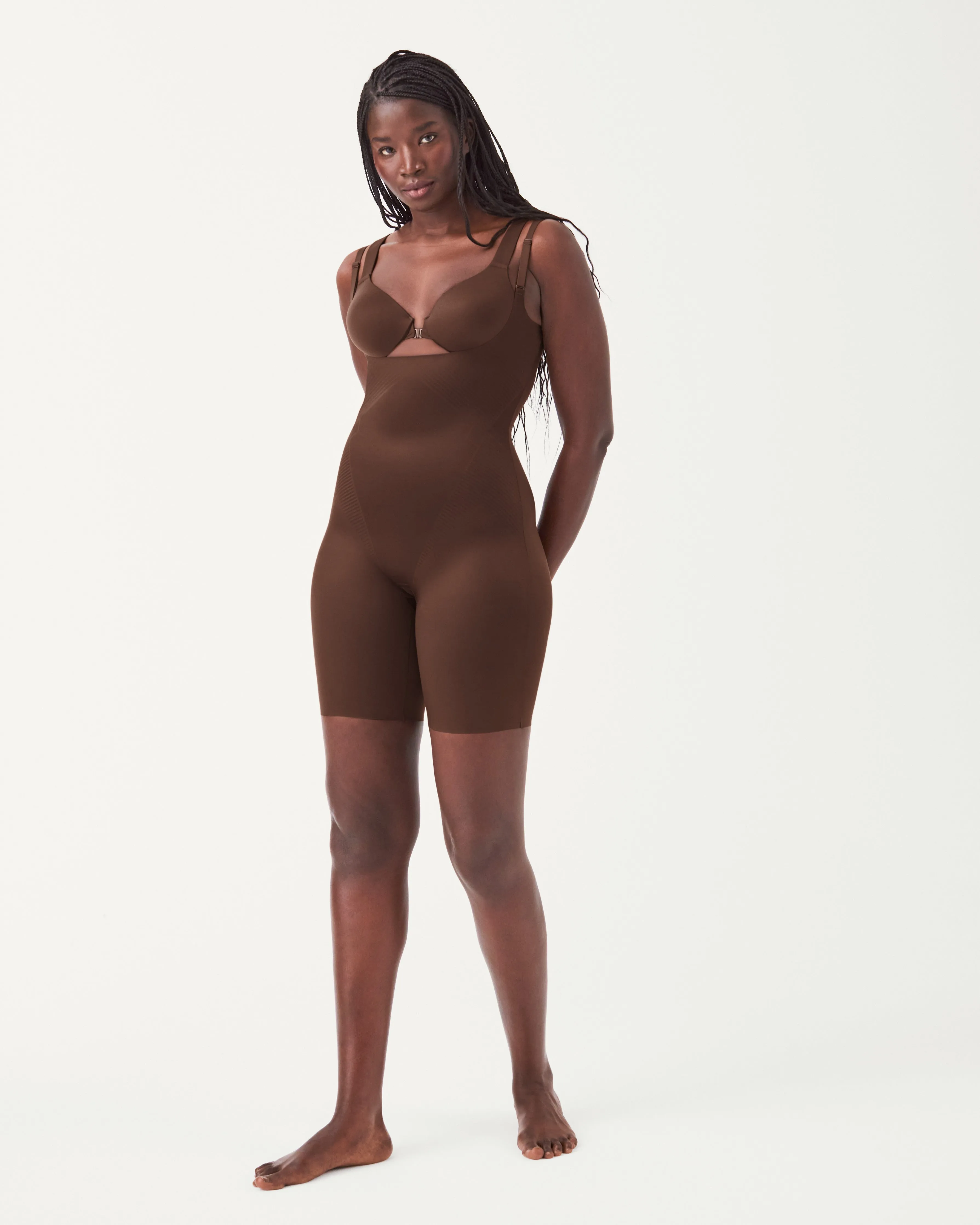 SPANXshape™ Invisible Open-Bust Mid-Thigh Bodysuit sold by SPANX product image thumbnail 4