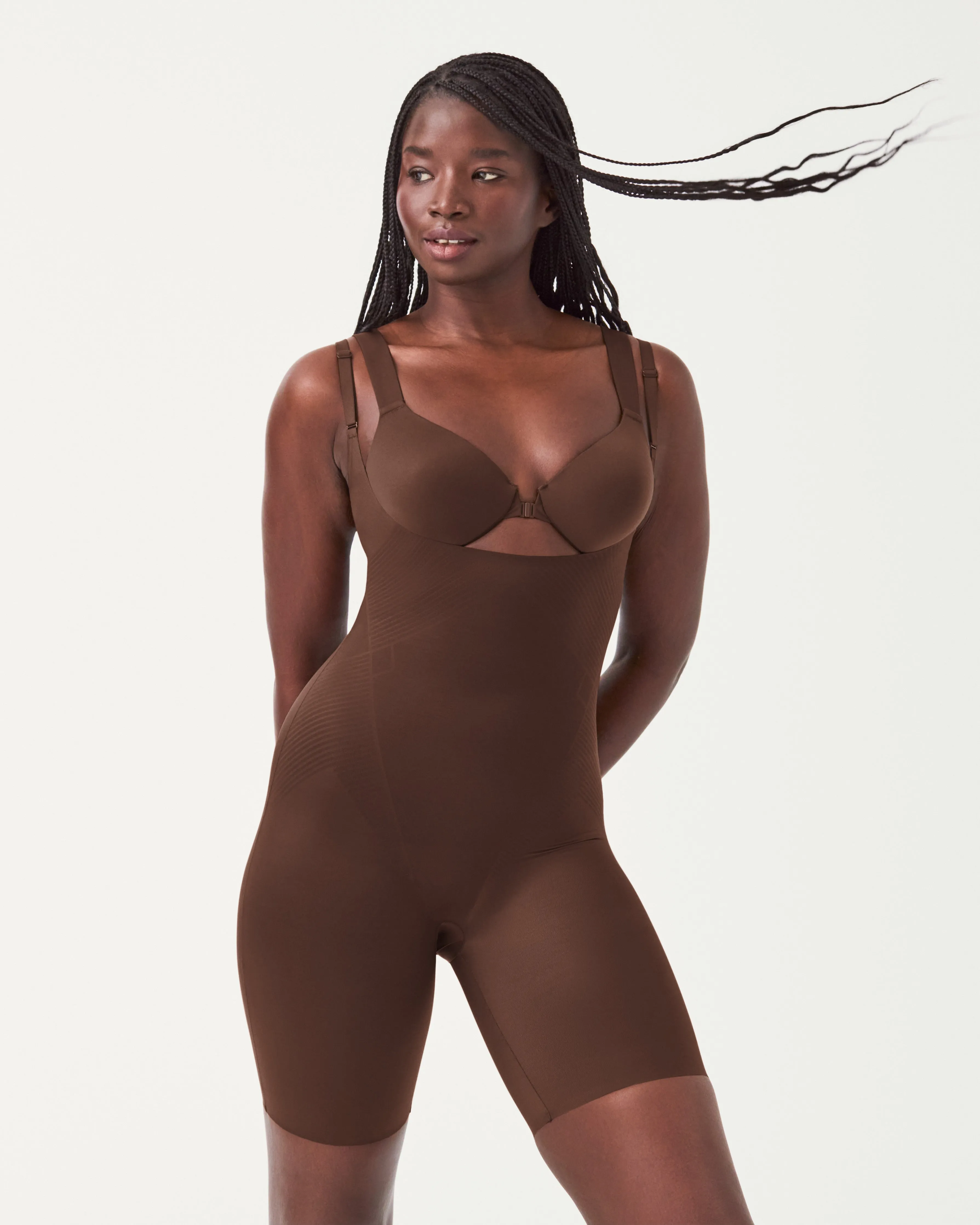 SPANXshape™ Invisible Open-Bust Mid-Thigh Bodysuit sold by SPANX