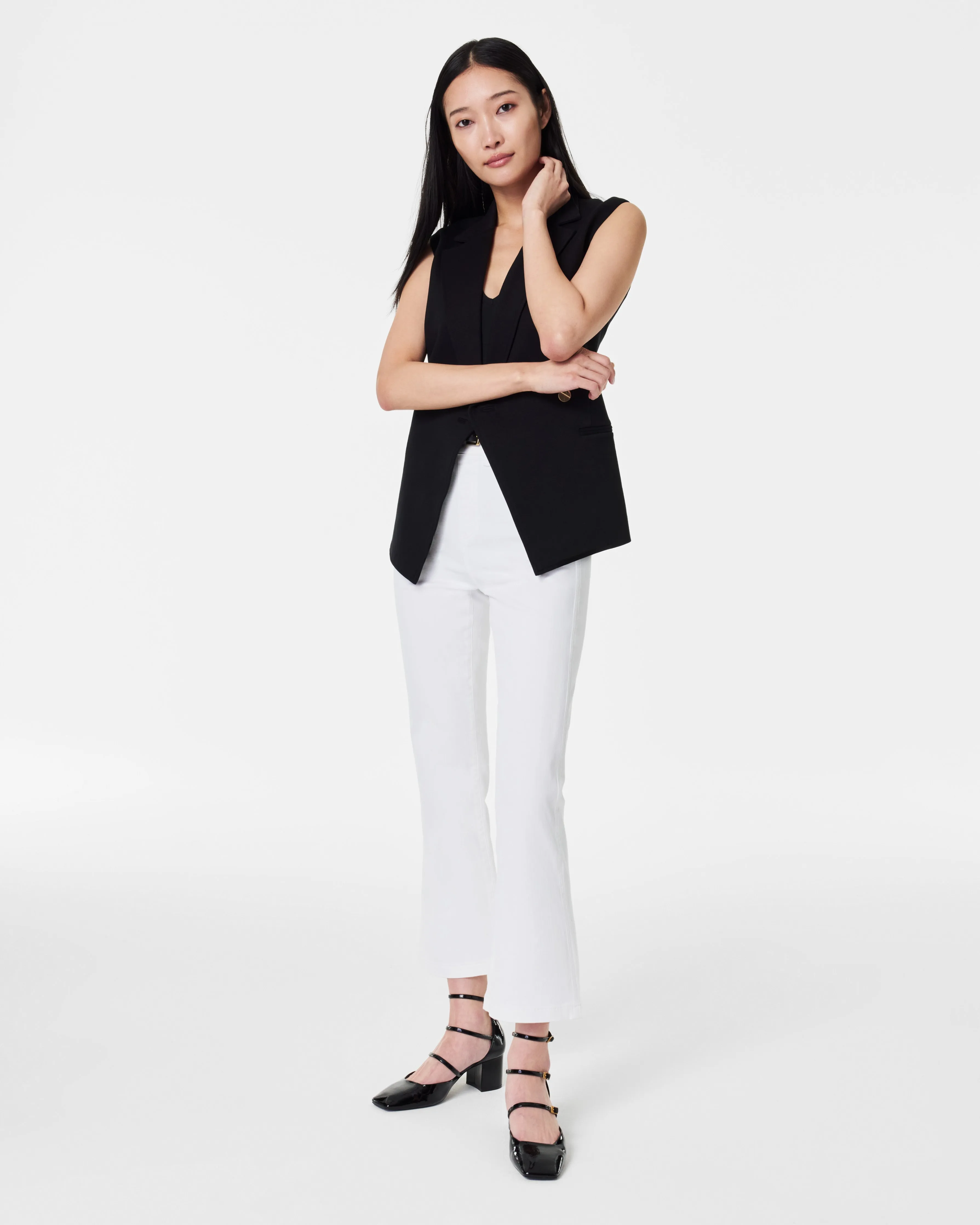 SPANXshape™ EveryWear Kick Flare Jeans, White sold by SPANX product image thumbnail 2