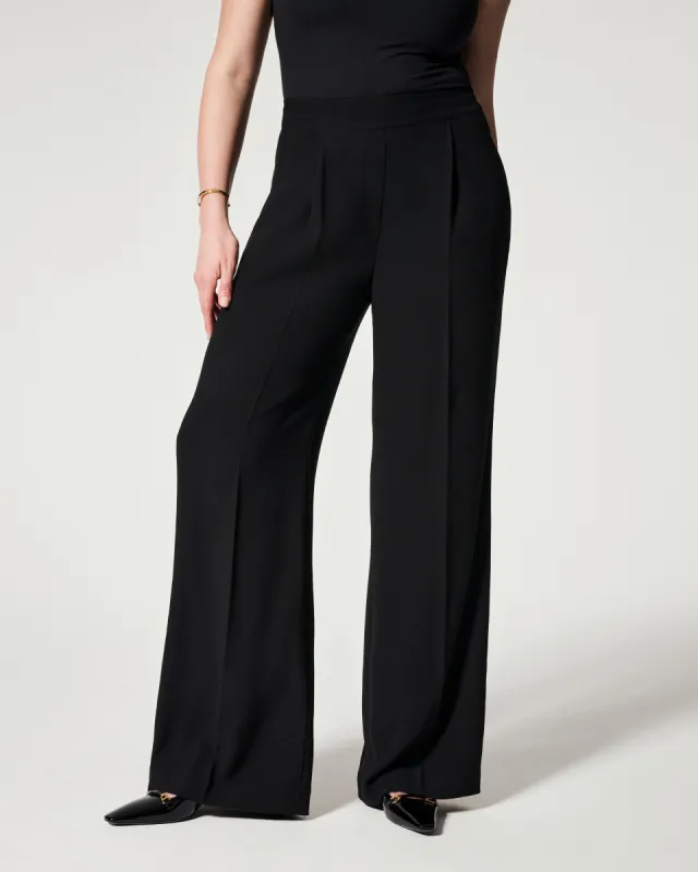 Carefree Crepe Pleated Trouser sold by SPANX