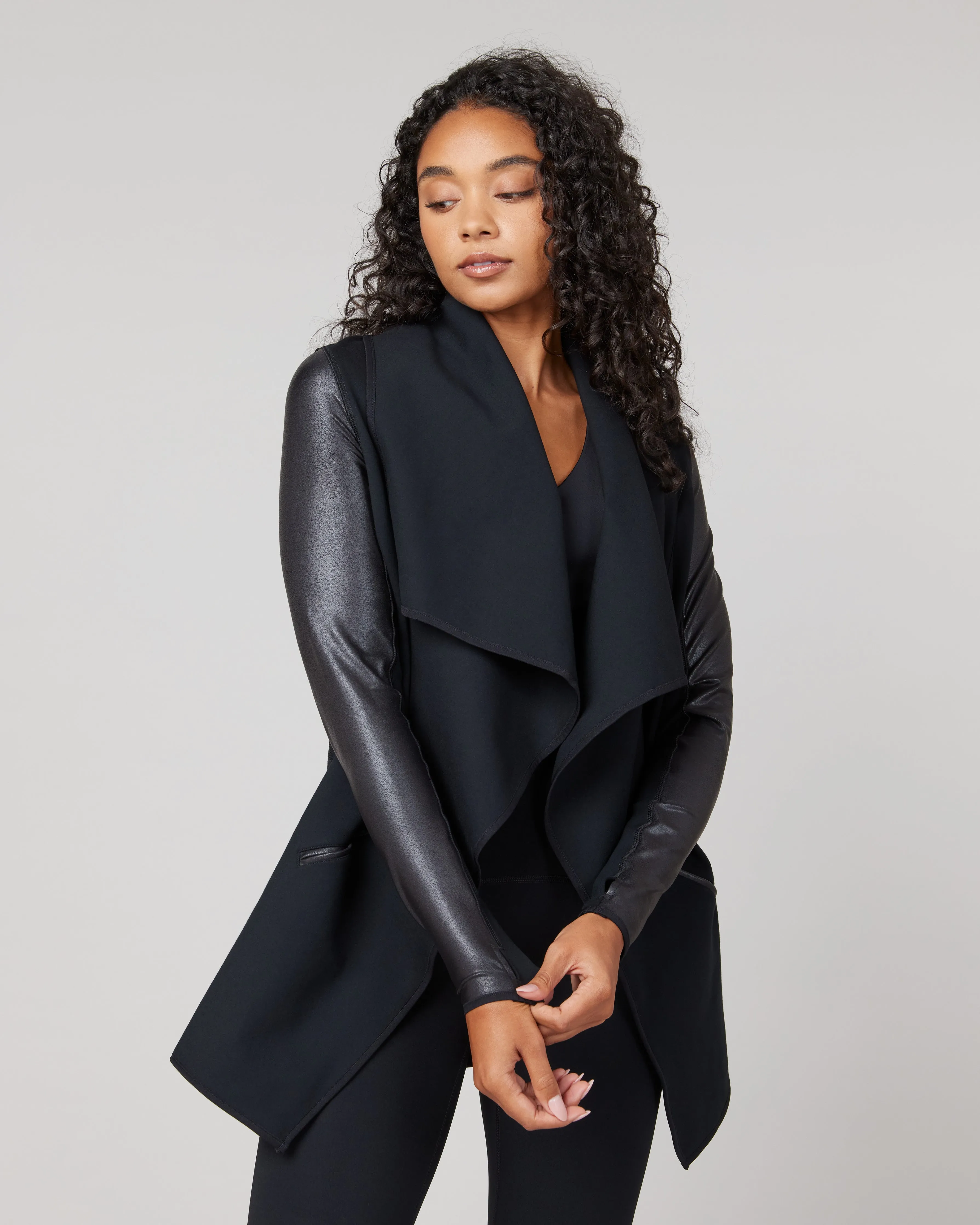 Drape Front Jacket sold by SPANX