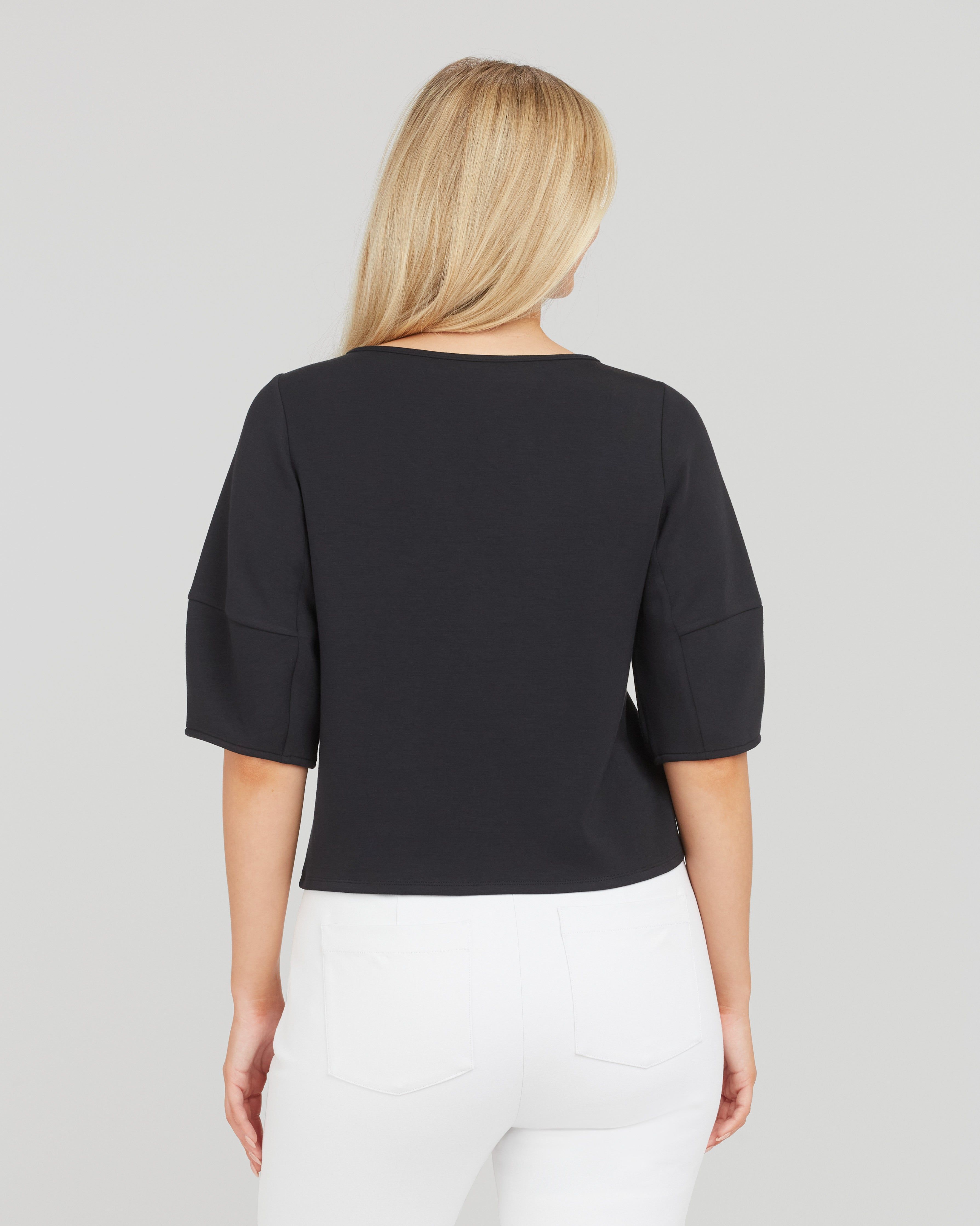 AirEssentials Puff Sleeve ‘At-the-Hip’ Top sold by SPANX product image thumbnail 2