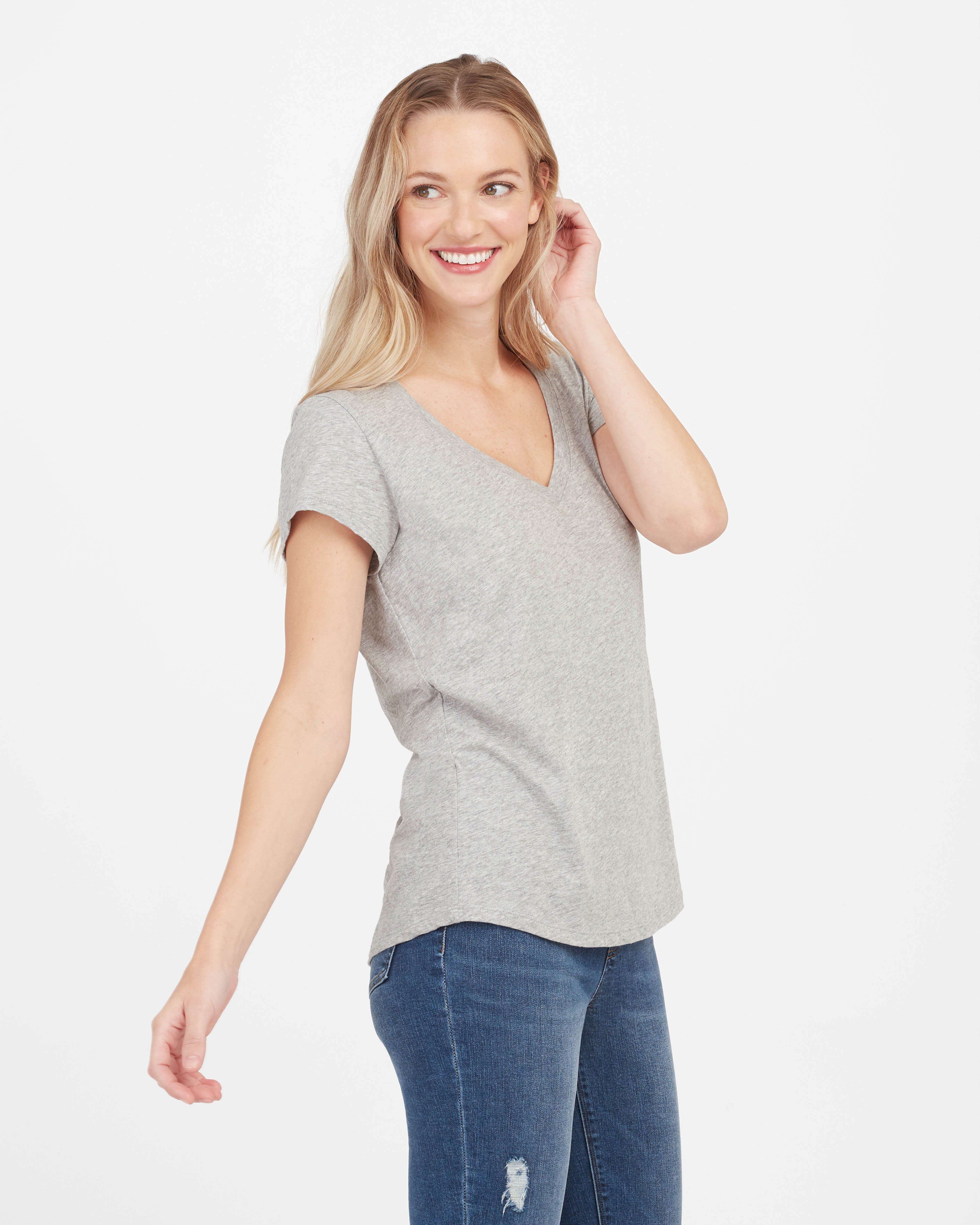 Pima Cotton V-Neck Tee sold by SPANX product image thumbnail 3