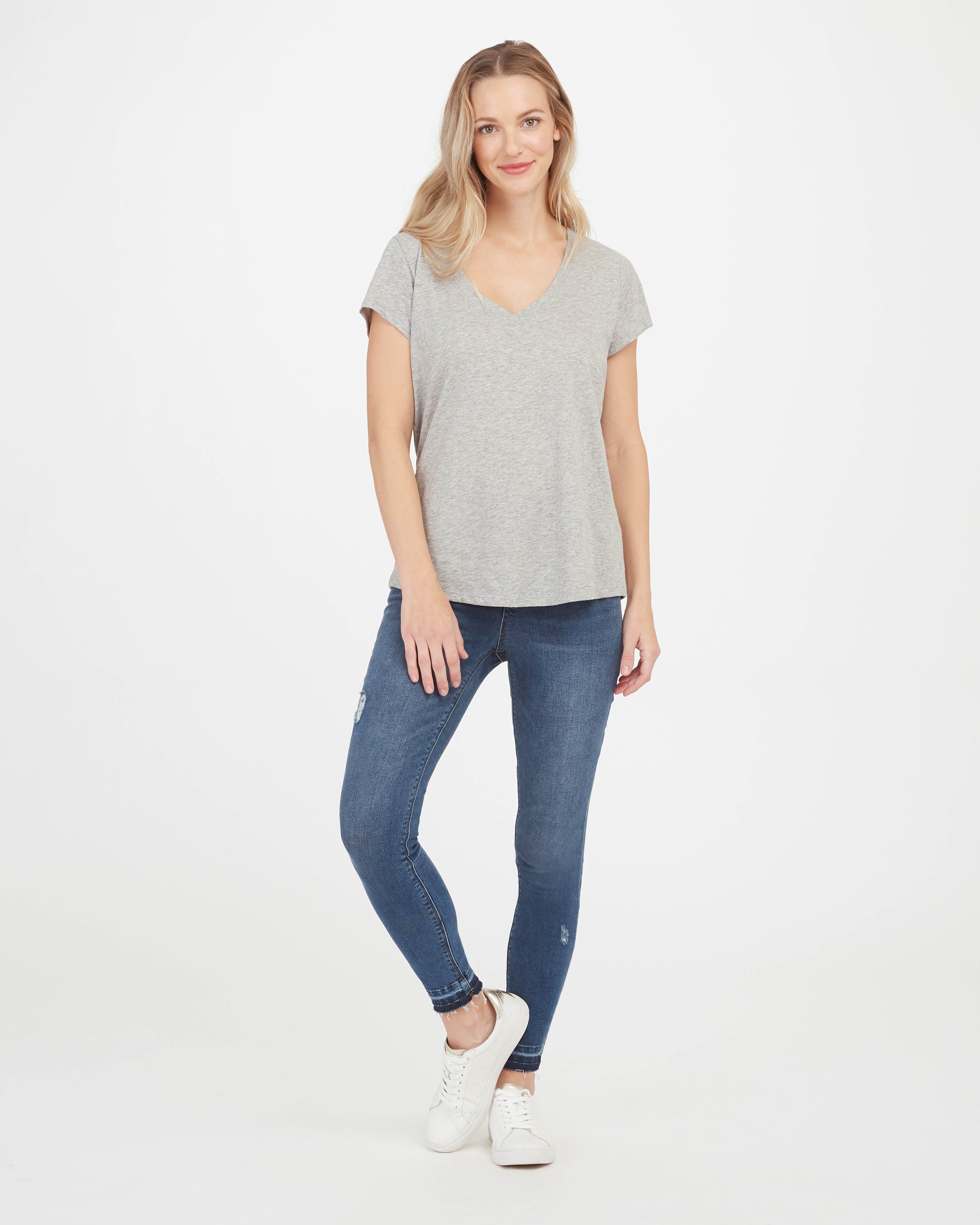 Pima Cotton V-Neck Tee sold by SPANX product image thumbnail 4