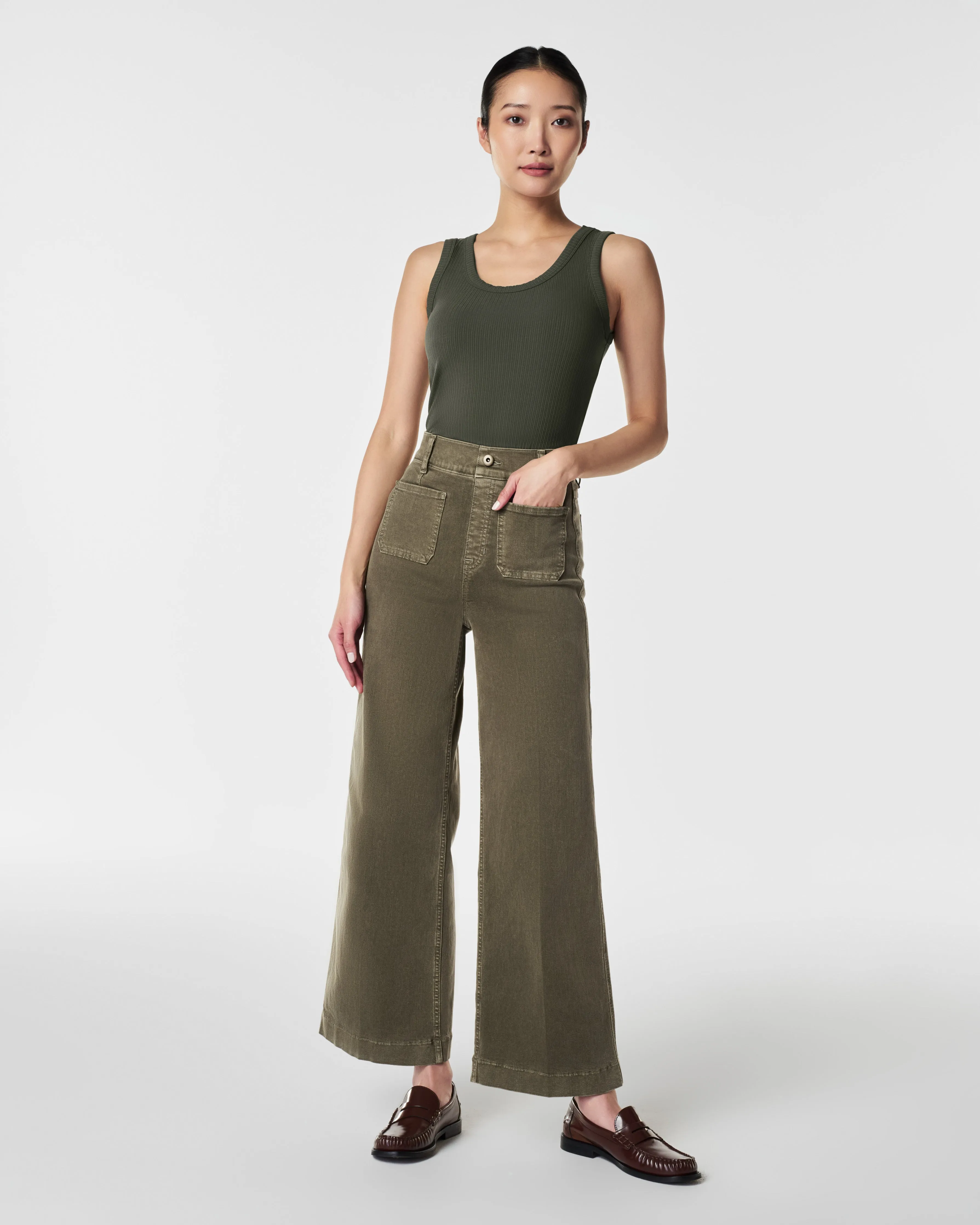 Cropped Wide-Leg Jeans sold by SPANX product image thumbnail 2