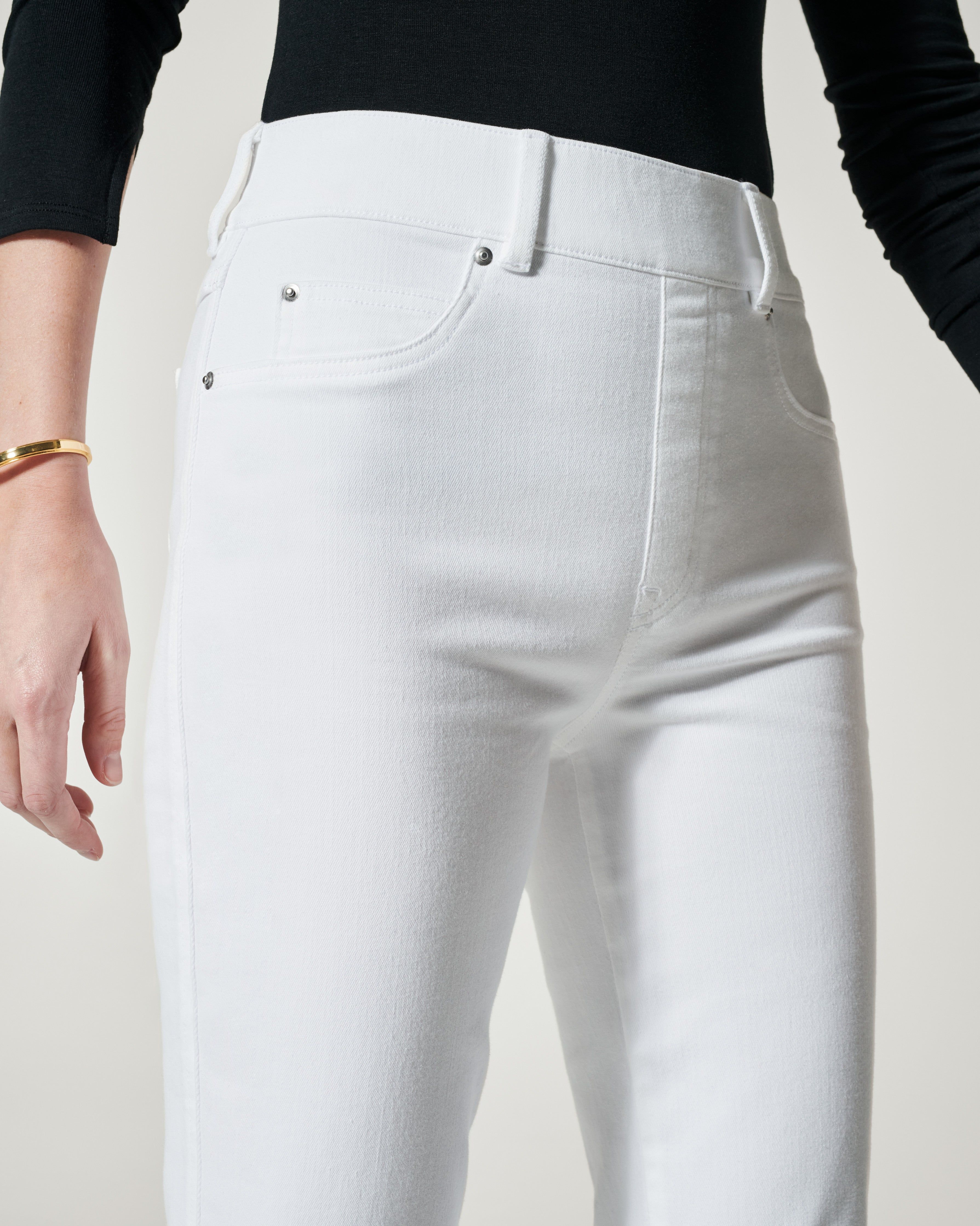 Ankle Straight Leg Jeans, White sold by SPANX product image thumbnail 5