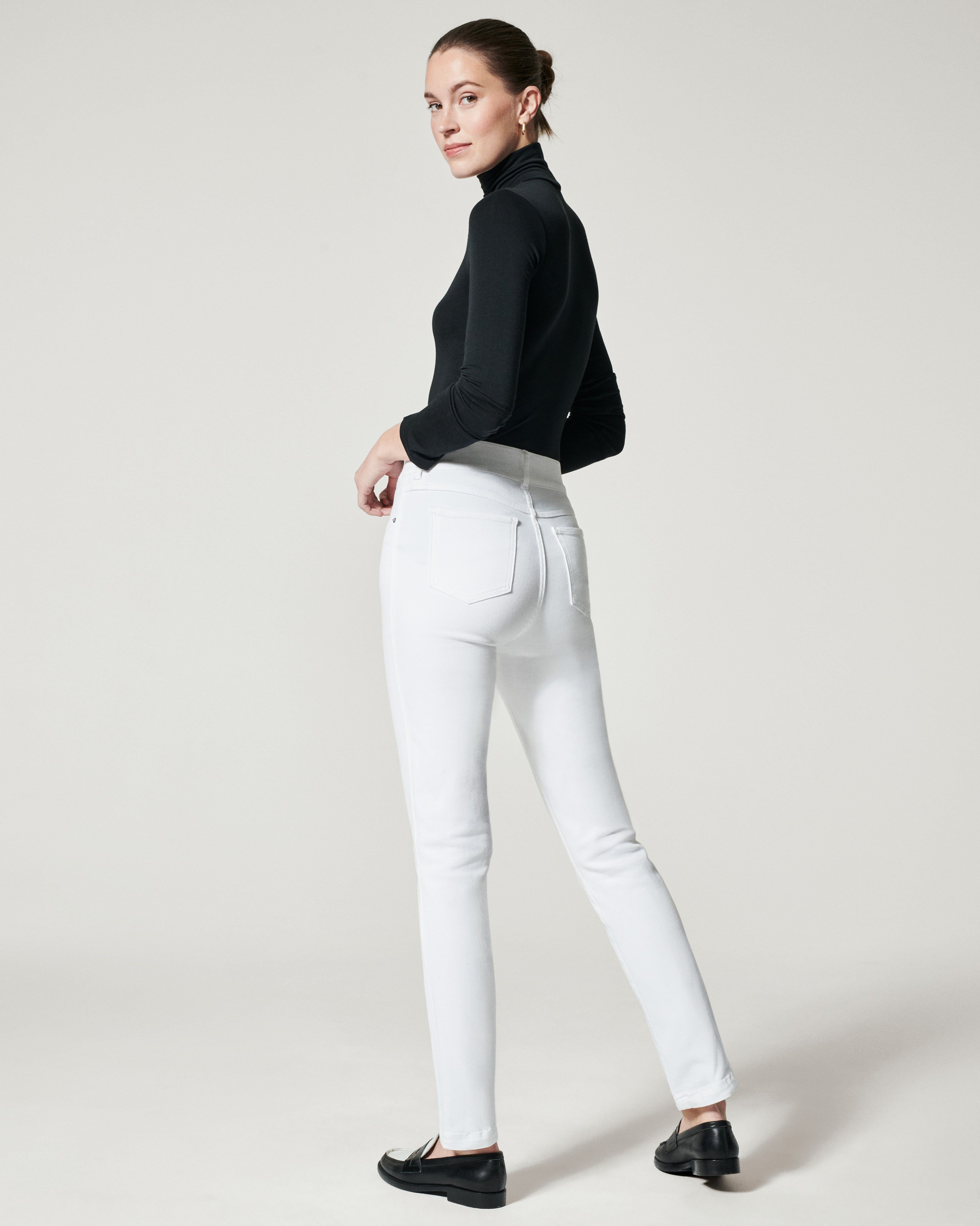 Ankle Straight Leg Jeans, White sold by SPANX product image thumbnail 2
