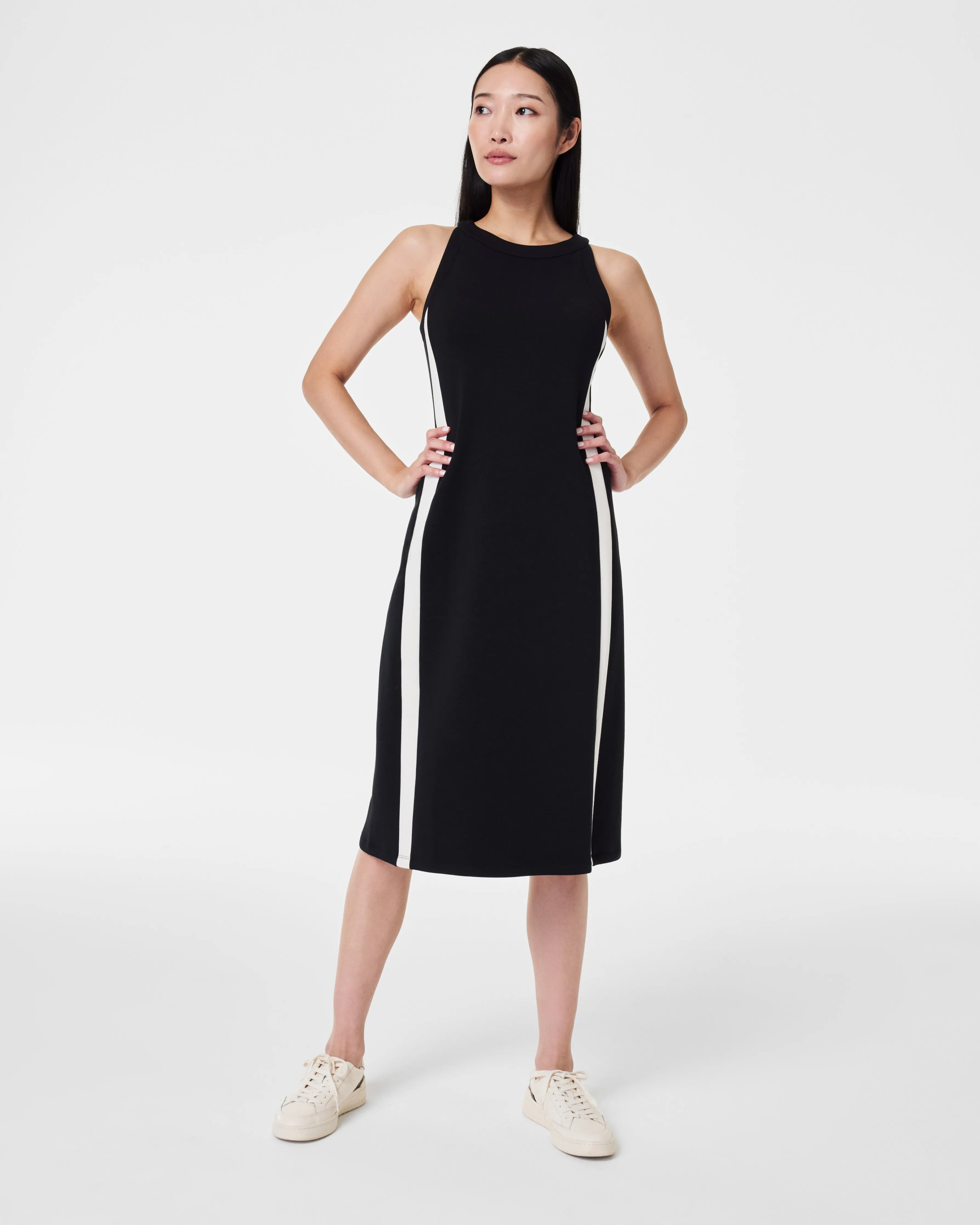 AirEssentials Side Stripe Tank Midi Dress sold by SPANX