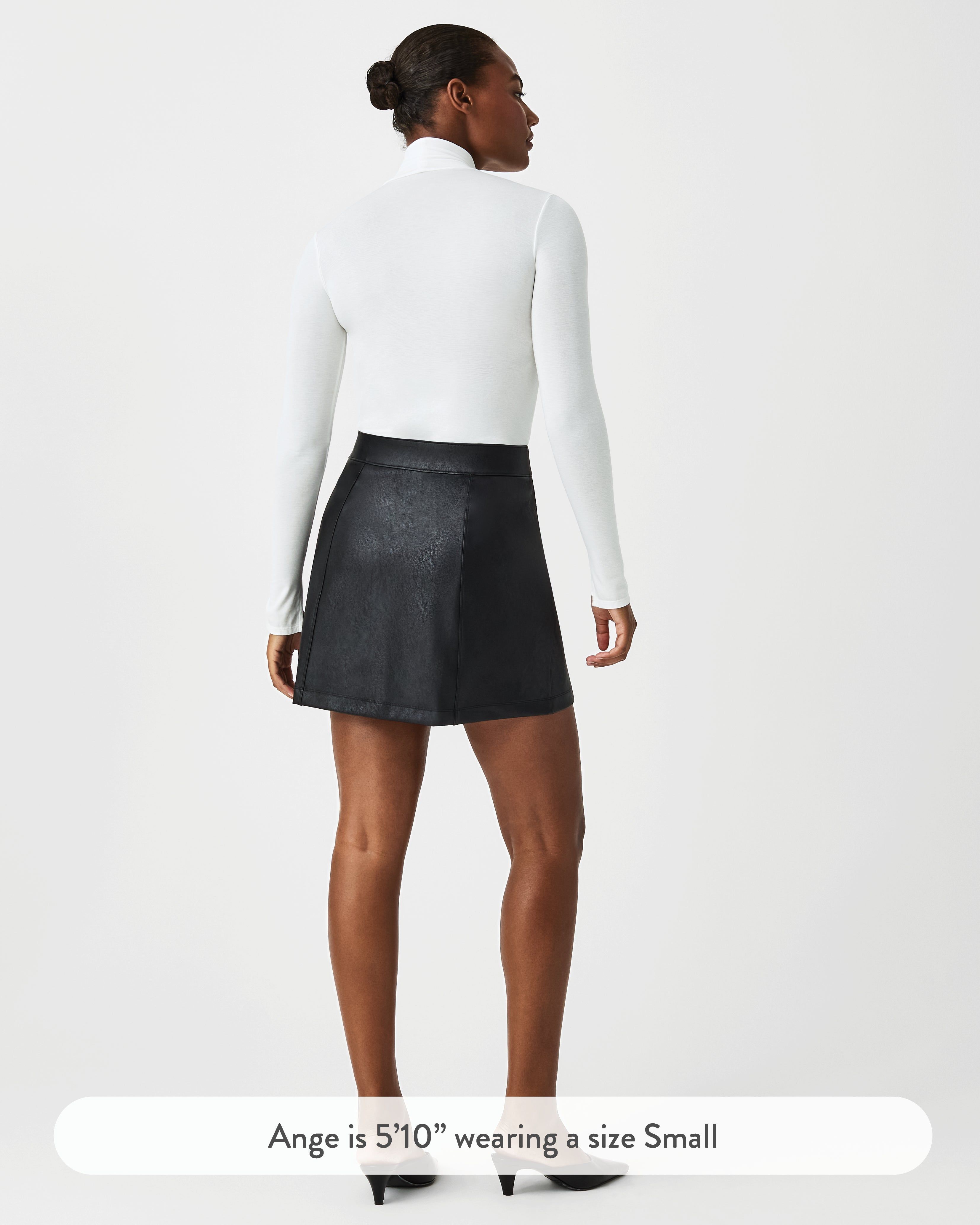 Leather-Like Mini Skirt, 16.5" sold by SPANX product image thumbnail 2