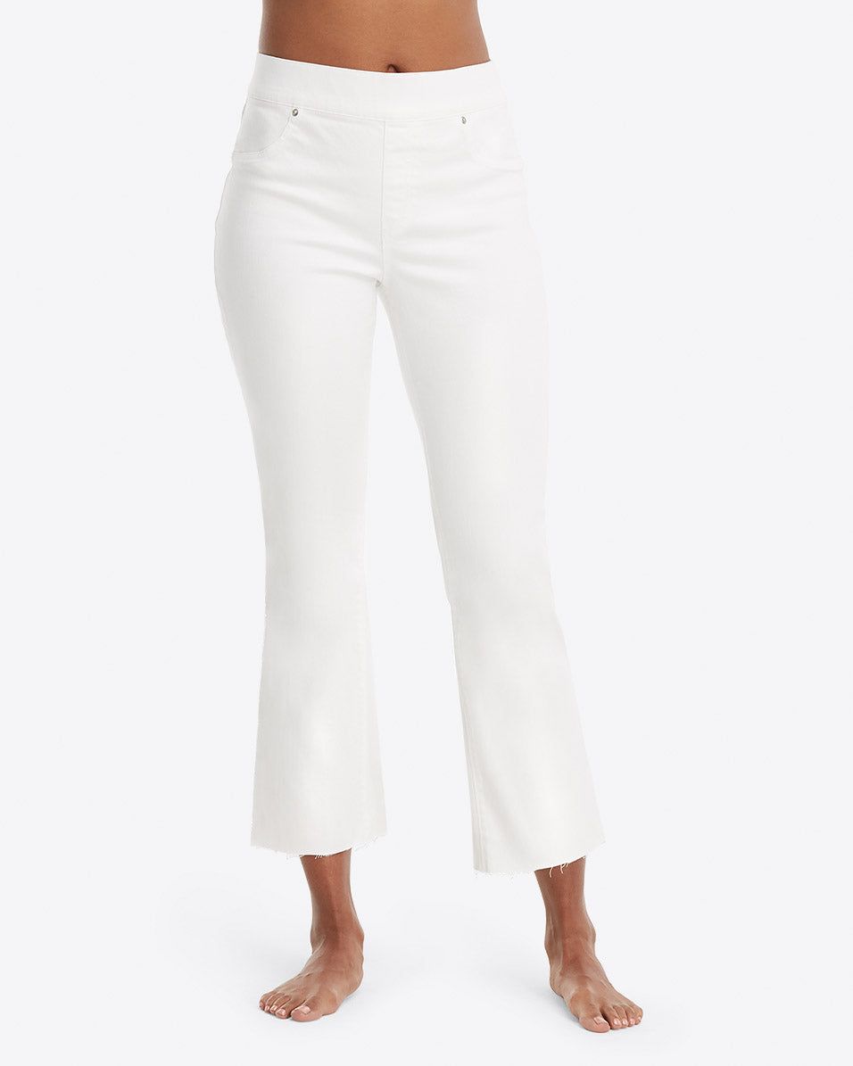 White Cropped Flare Jeans sold by SPANX product image thumbnail 3