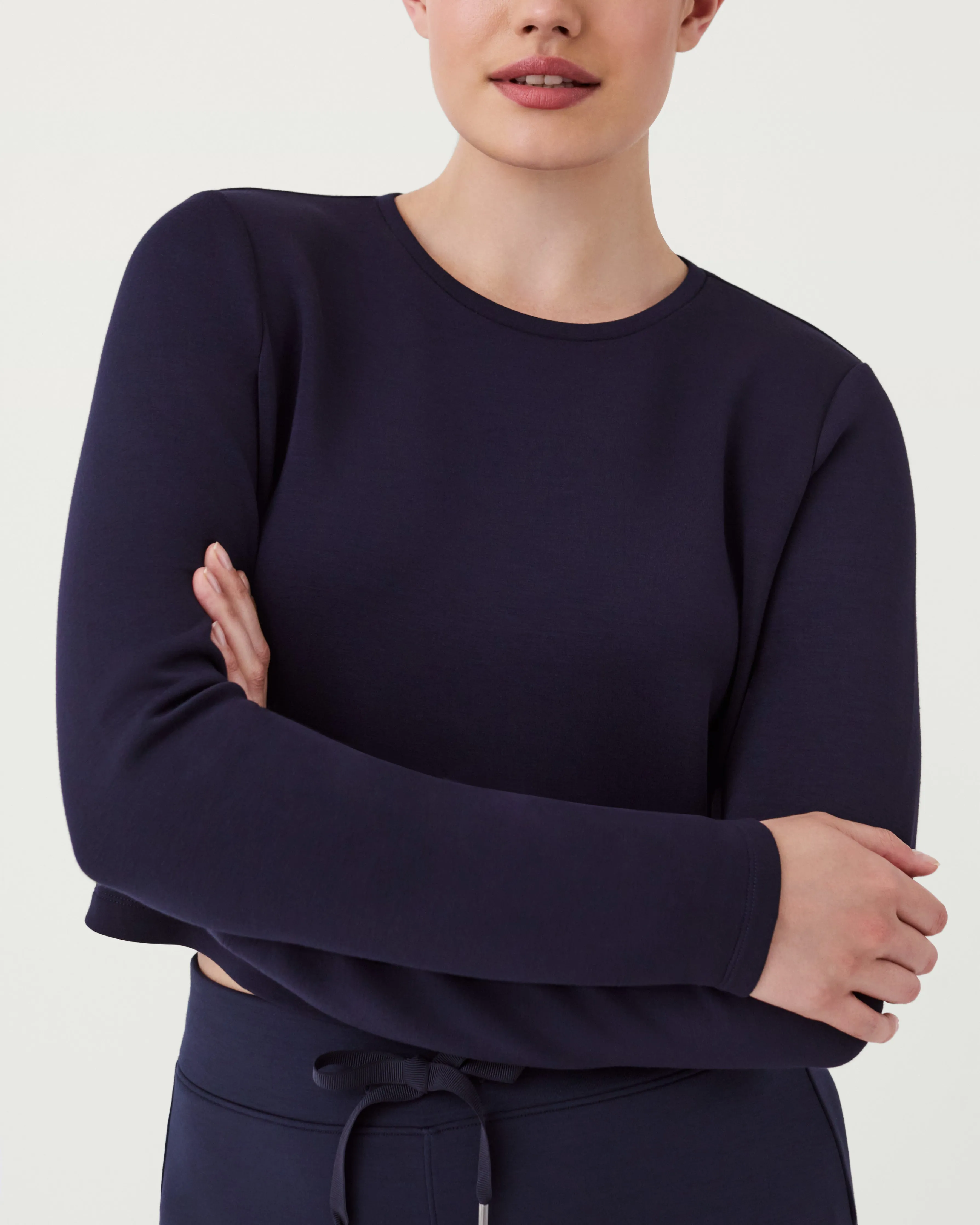 AirEssentials Cropped Long Sleeve Top sold by SPANX product image thumbnail 3