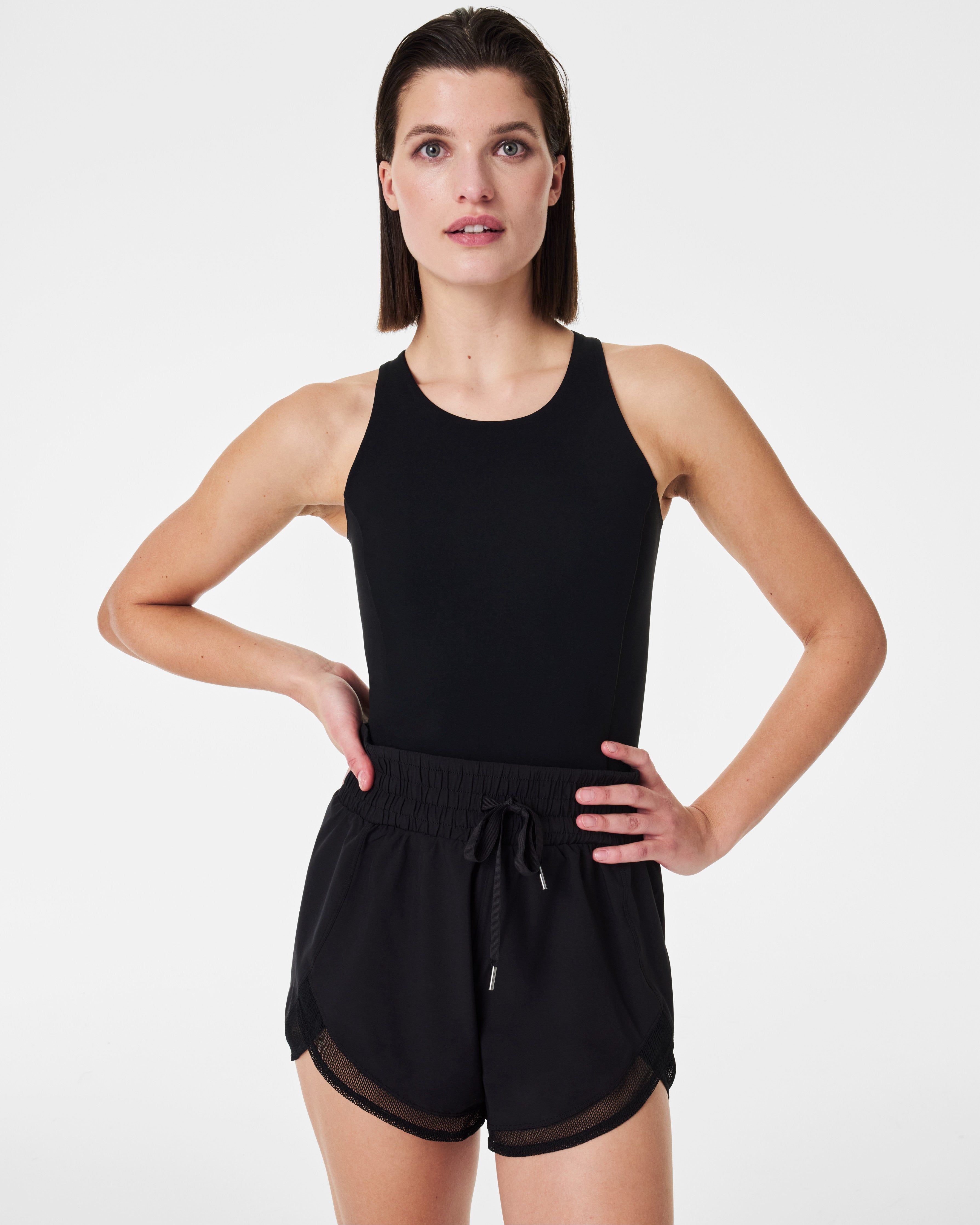 AMERI ★ SWEAT EASY ROMPERS ブラック The Get Moving Easy Access Exercise Romper | Parallel