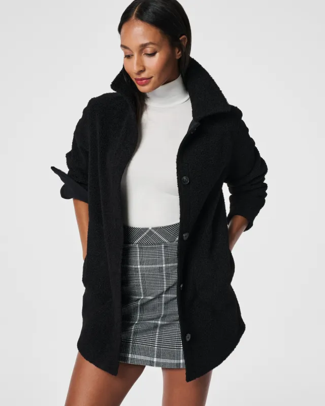 Luxe Fleece Shirt Jacket made by SPANX