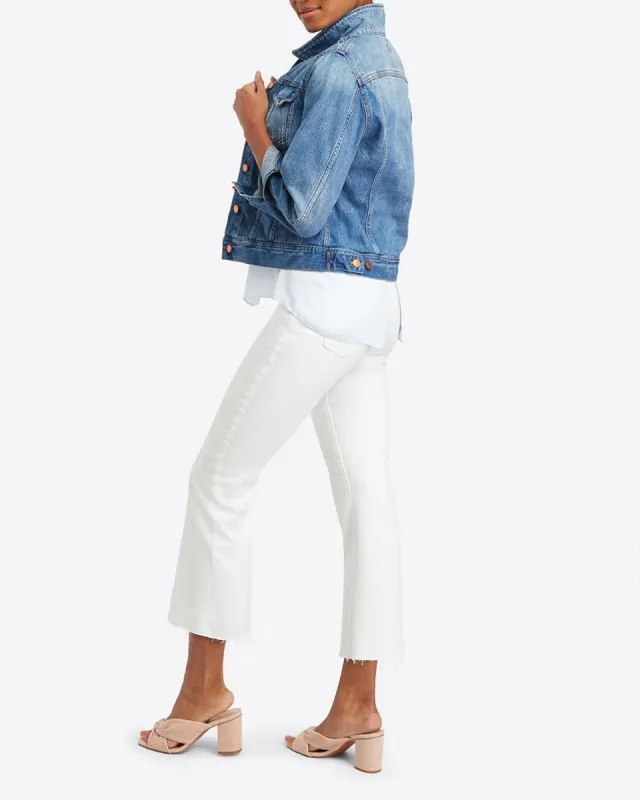 White Cropped Flare Jeans sold by SPANX