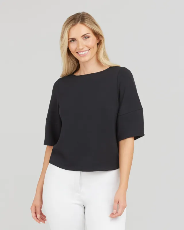 AirEssentials Puff Sleeve ‘At-the-Hip’ Top sold by SPANX