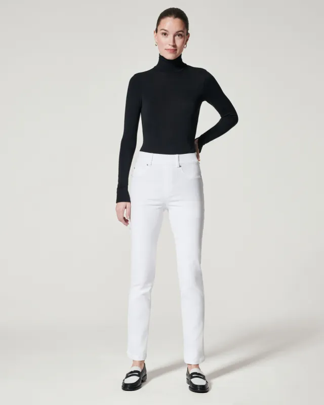 Ankle Straight Leg Jeans, White sold by SPANX