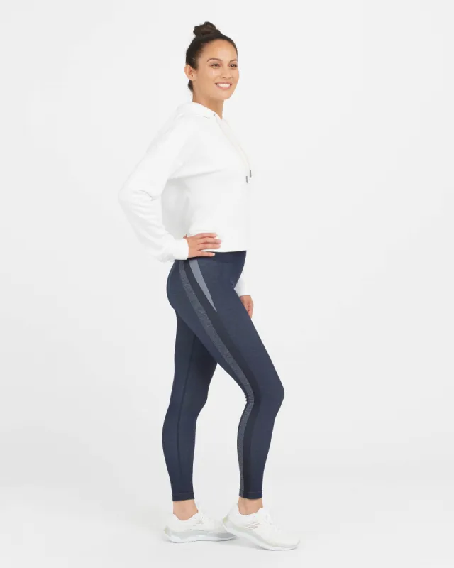 Look at Me Now Seamless Track Stripe Leggings made by SPANX