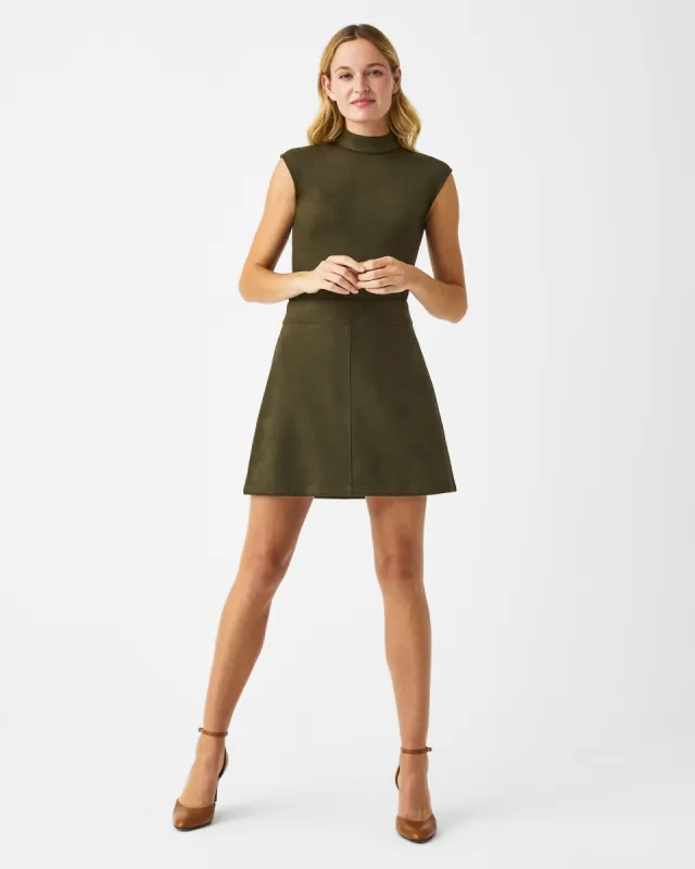 Faux Suede Mini Skirt, 16.5" sold by SPANX