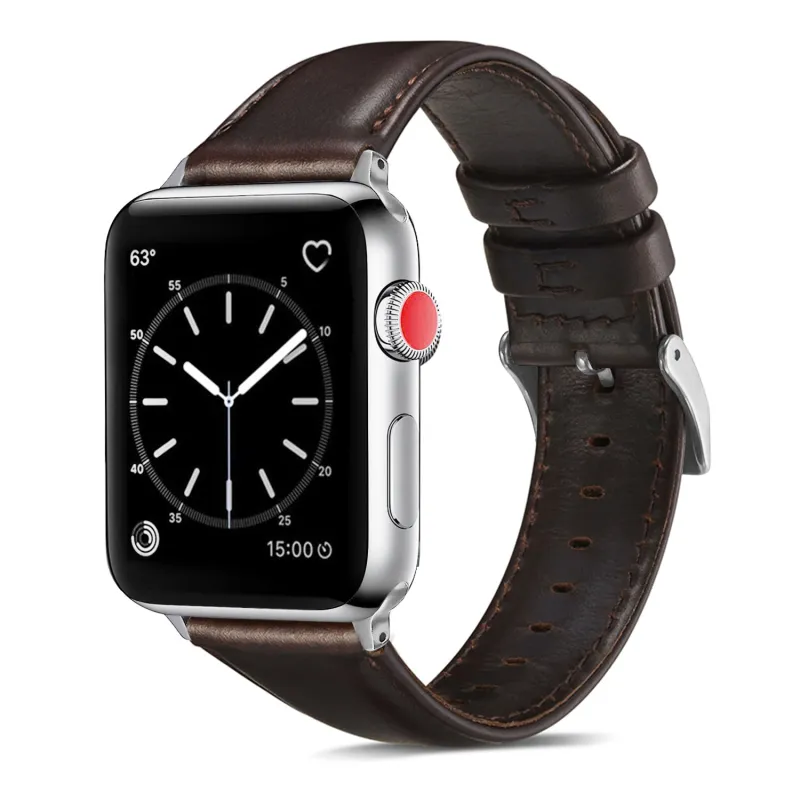 Genuine Luxury Leather Band Compatible For Use With The Apple Watch® sold by Speidel
