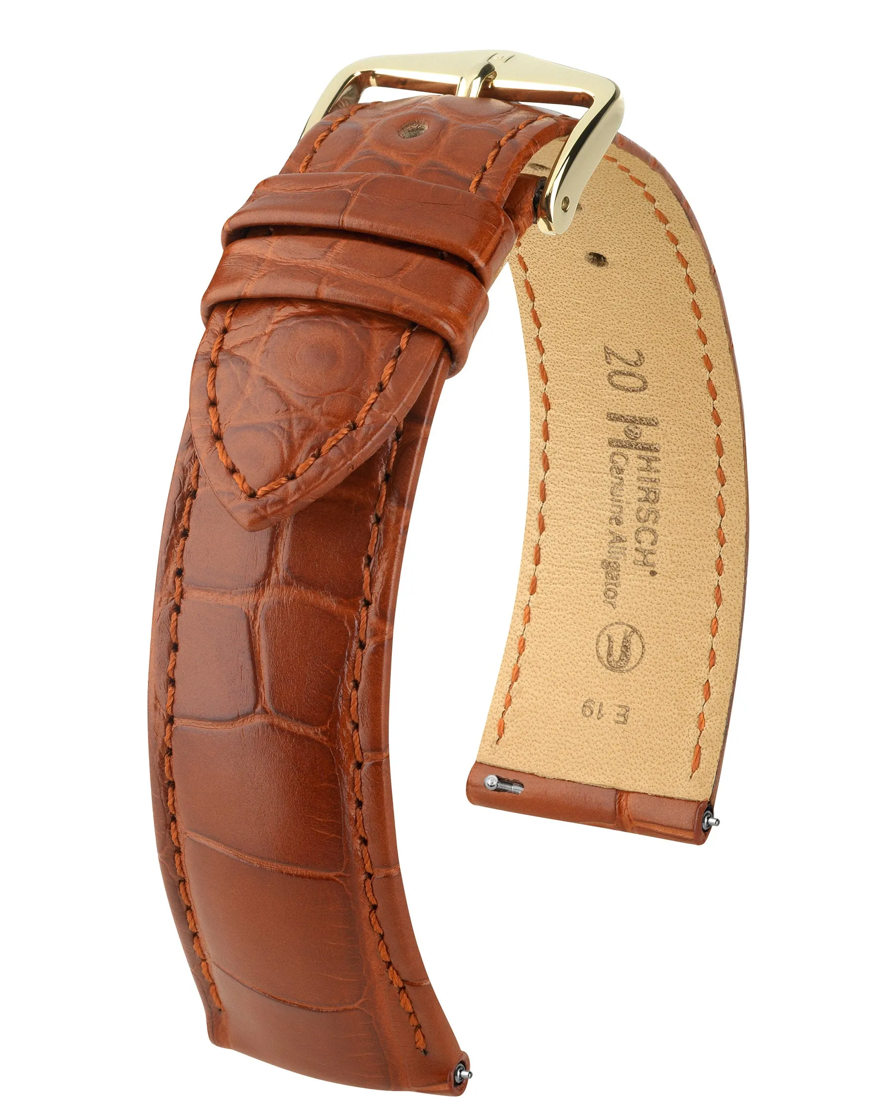 Ladies HIRSCH GENUINE ALLIGATOR Matte Watch Strap 1020 07 sold by Speidel product image thumbnail 2