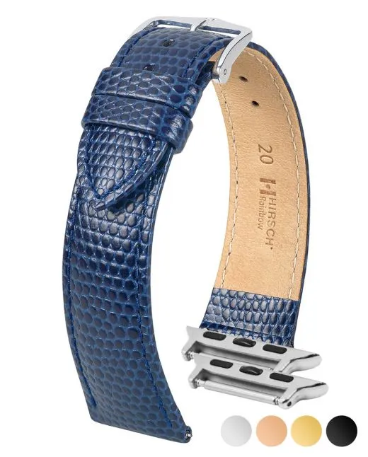 NQR Mens HIRSCH RAINBOW Lizard Embossed Watch Strap 1230 26 NQ sold by Speidel product image thumbnail 5