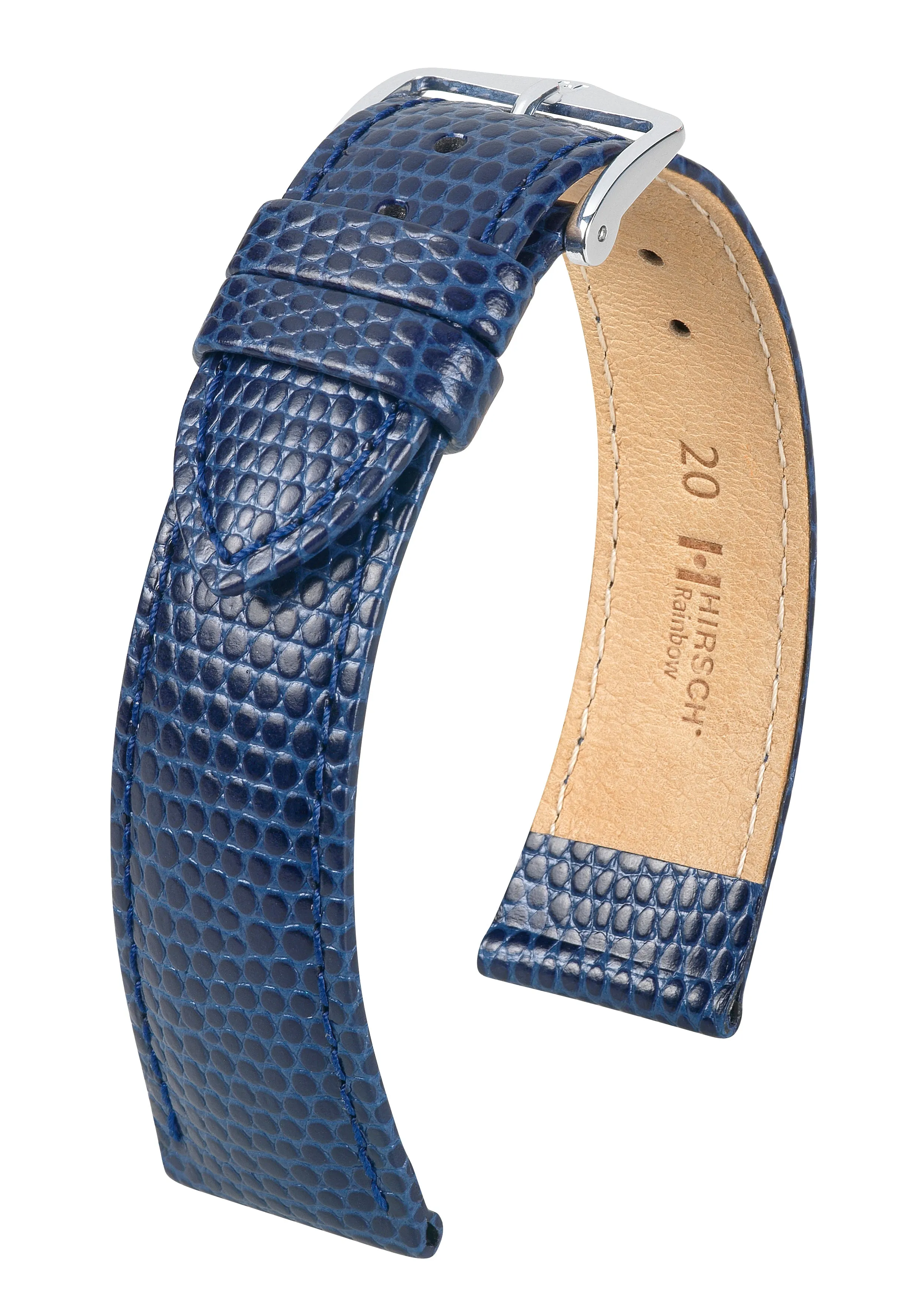 NQR Mens HIRSCH RAINBOW Lizard Embossed Watch Strap 1230 26 NQ sold by Speidel product image thumbnail 3