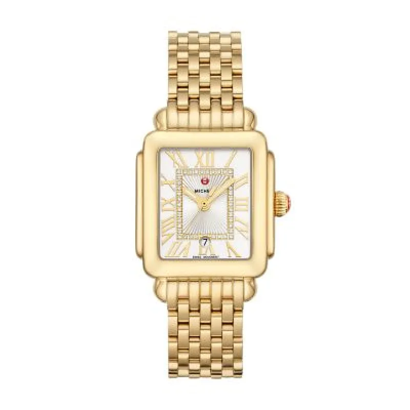 MICHELE Watches Deco Madison Mid Diamond Dial Watch (31mm) made by Speidel