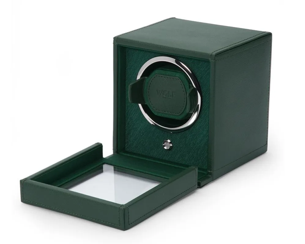 Cub Watch Winder with Cover-Green made by WOLF