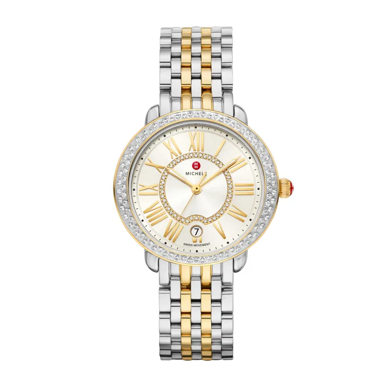 MICHELE Watches Serein Mid Diamond Sunray Dial Watch (36mm) made by Speidel