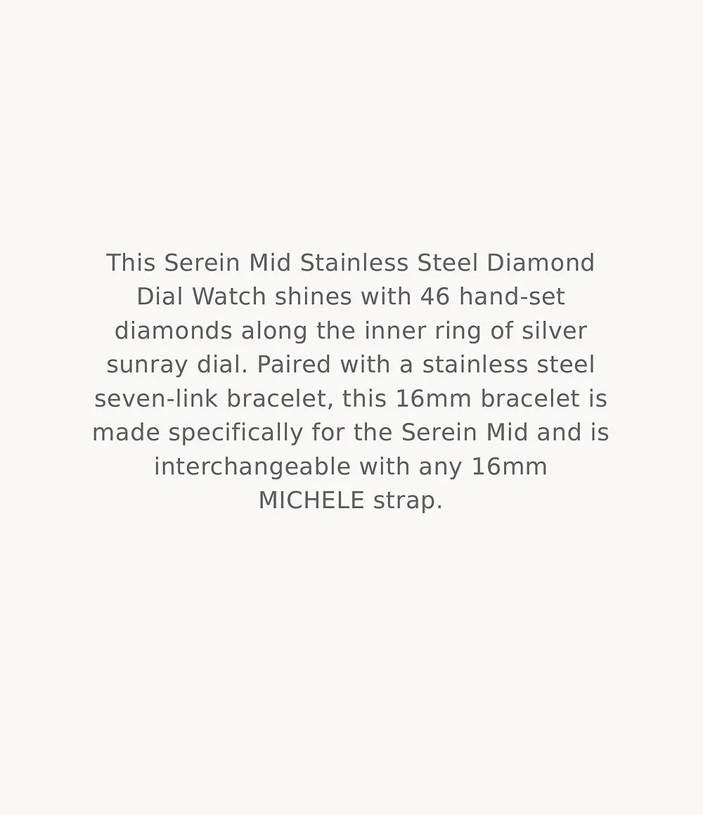 MICHELE Watches Serein Mid Diamond Sunray Dial Watch (36mm) sold by Speidel product image thumbnail 5