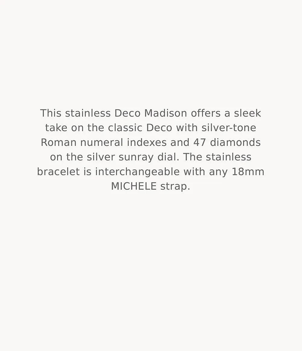 MICHELE Watches Deco Madison Diamond Dial Watch (31mm) sold by Speidel product image thumbnail 2