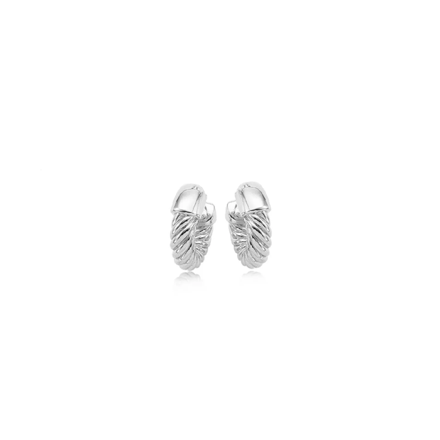 Sterling Silver Twist Hoop Earrings sold by Speidel