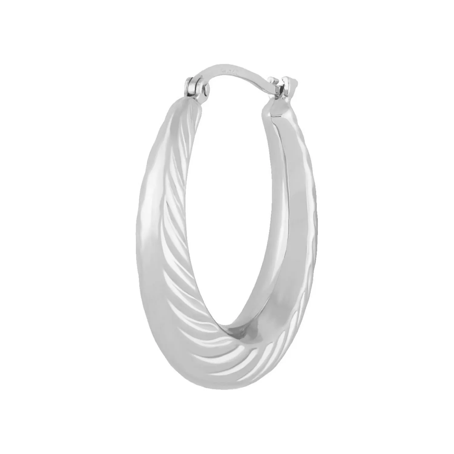 Sterling Silver Shell Hoop Earrings sold by Speidel