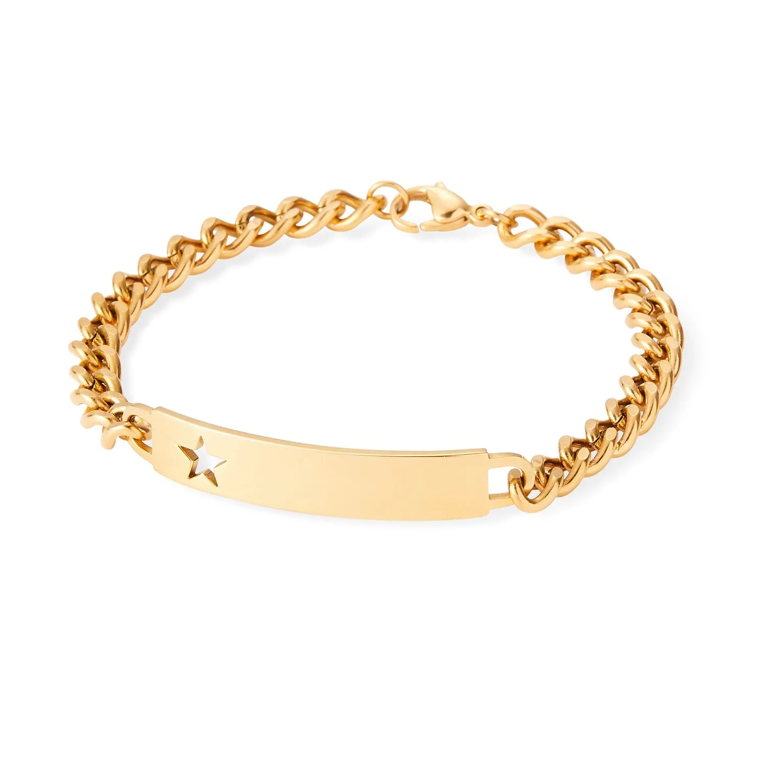 Ladies ID Bracelet with Pierced Star Cutout sold by Speidel product image thumbnail 3