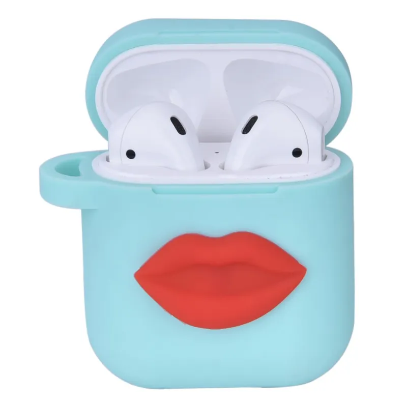 Compatible For Use With Apple AirPods® in Mint with Lip Design sold by Speidel