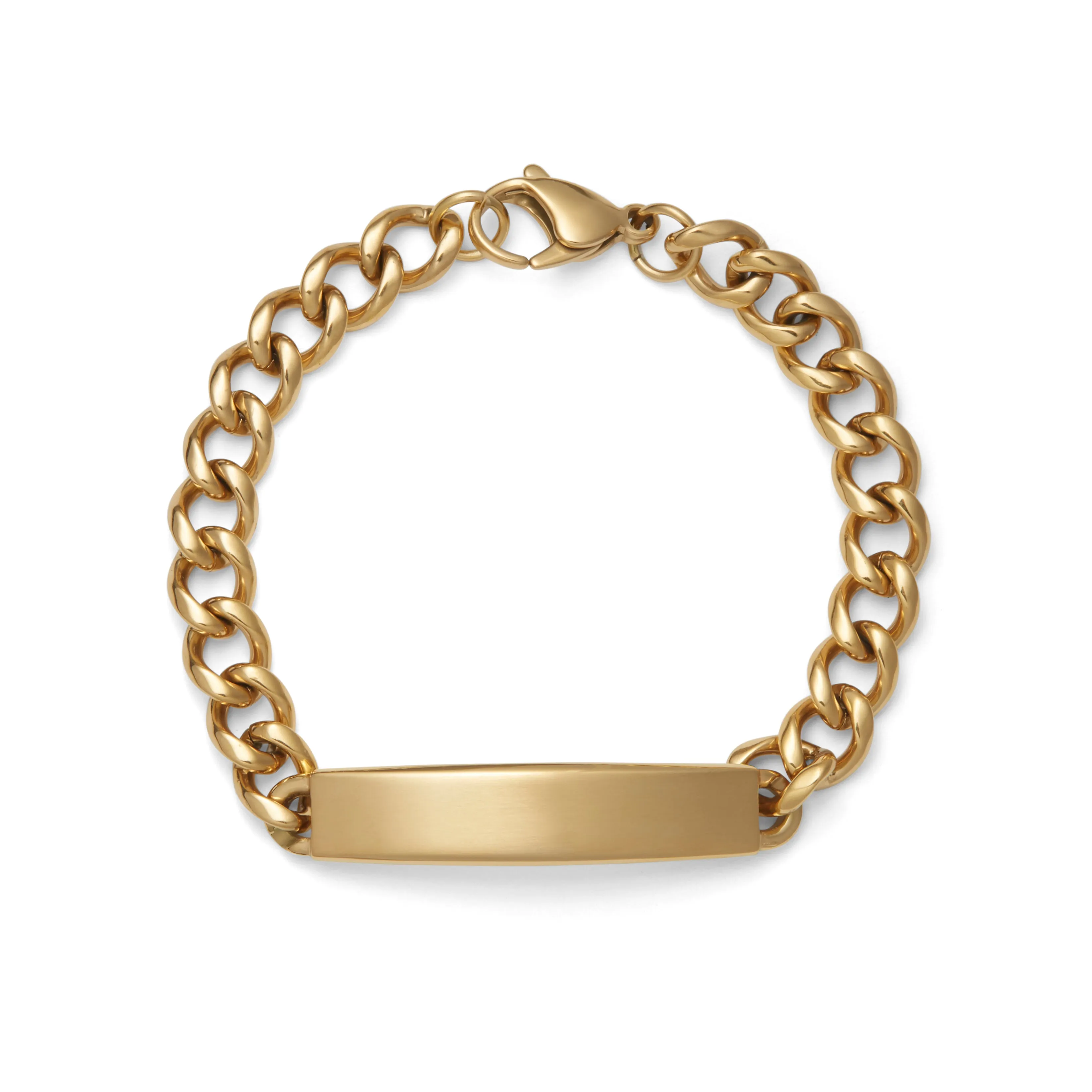 Men's Diamond Cut ID Bracelet with Brushed Finish Plaque sold by Speidel product image thumbnail 2