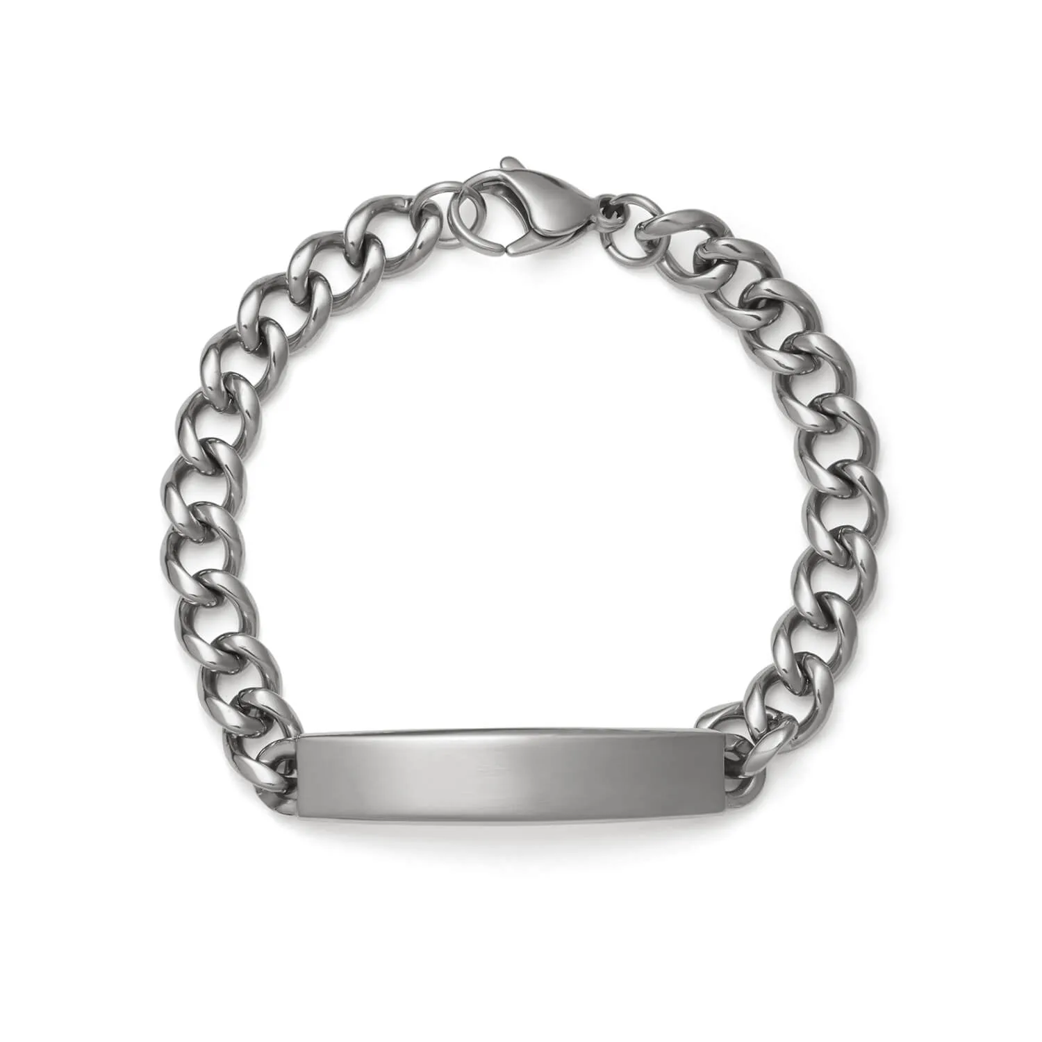 Men's Diamond Cut ID Bracelet with Brushed Finish Plaque sold by Speidel product image thumbnail 3