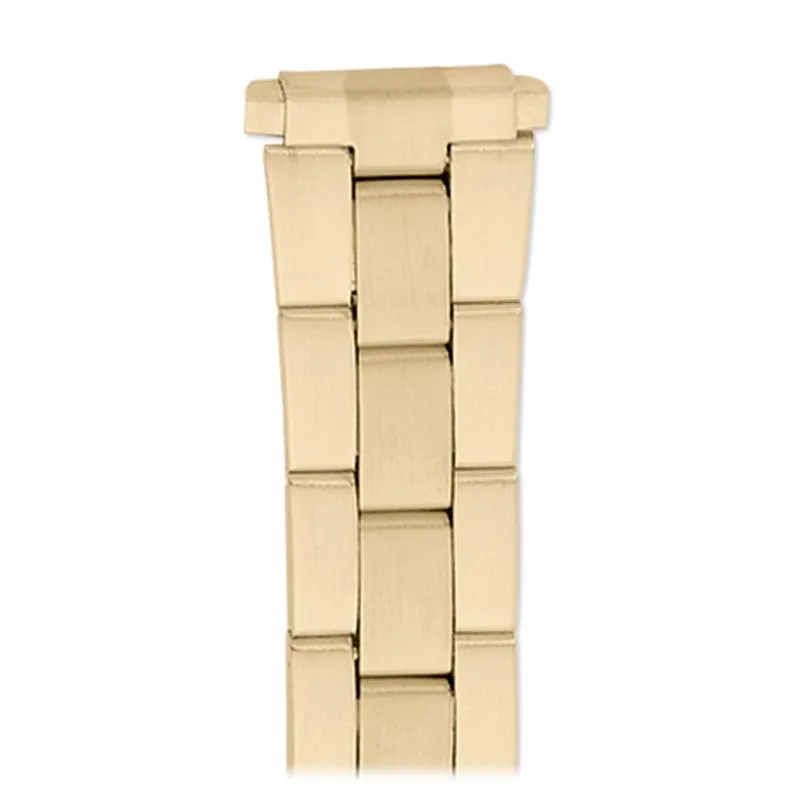 Ladies'  12-16MM Straight Adjustable End Wrapped Link Band in Dual Tone, Gold and Silver sold by Speidel