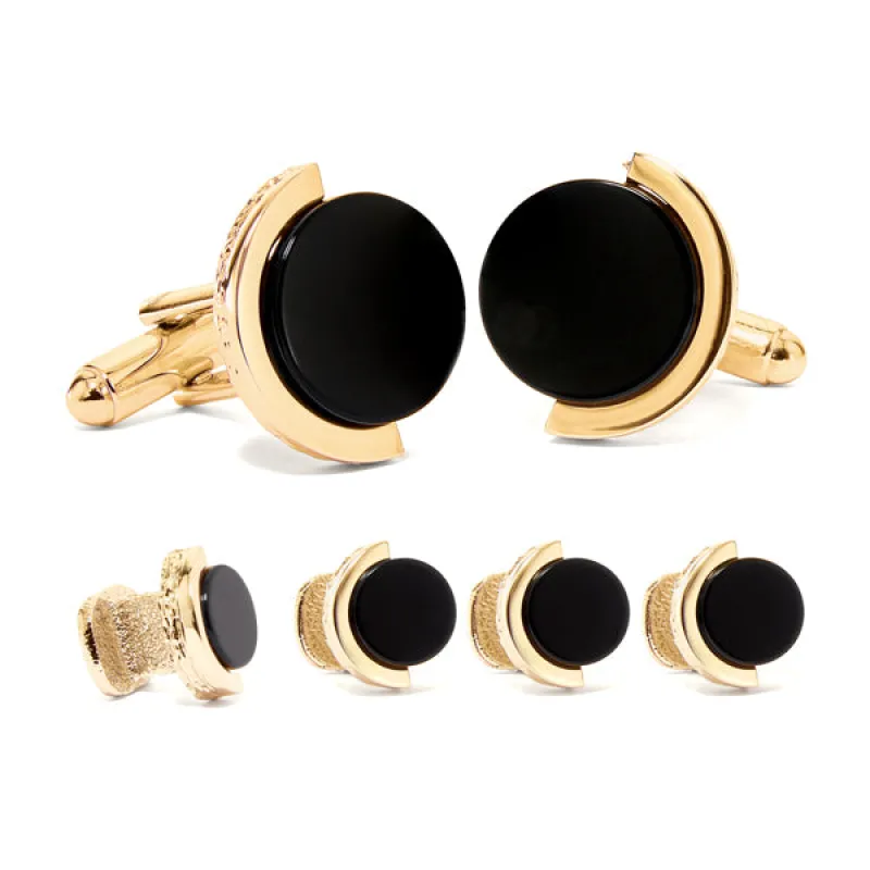 Onyx Cuff Link & Stud Set sold by Speidel