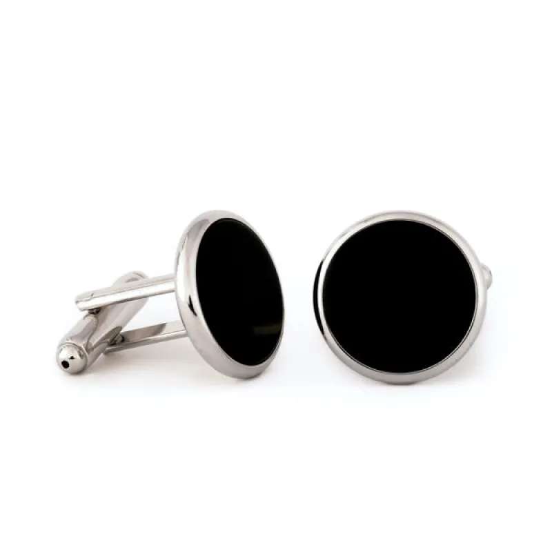 Radius Edge Black Onyx Cuff Links sold by Speidel