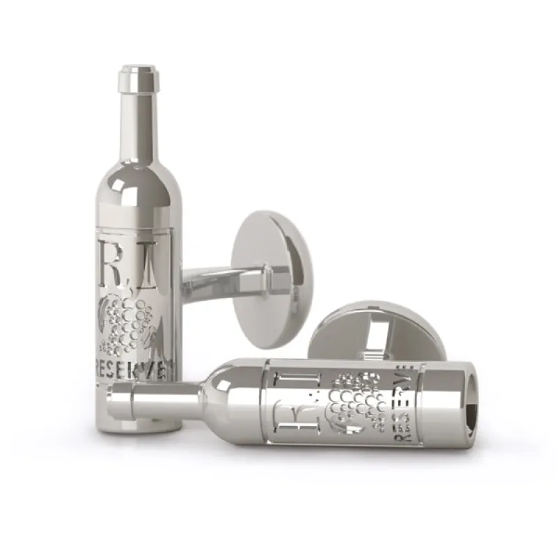 Sterling Silver Wine Bottle Cuff Links made by Speidel