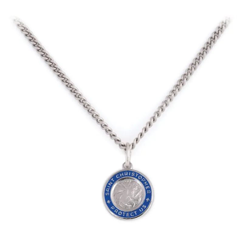 Sterling Silver St. Christopher Necklace sold by Speidel