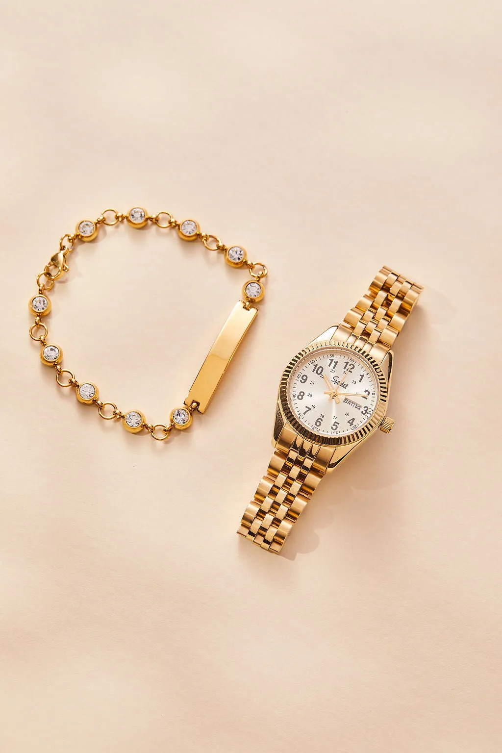 Ladies' ID Bracelet with Crystals sold by Speidel product image thumbnail 2
