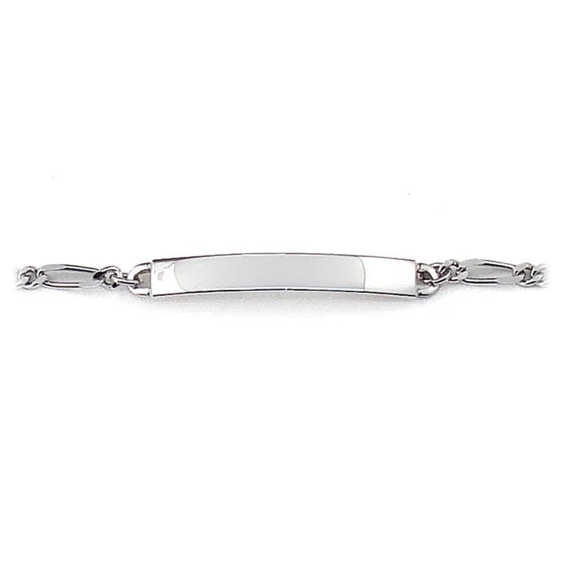 Ladies’ ID Figaro Bracelet with Polished Plaque sold by Speidel product image thumbnail 3