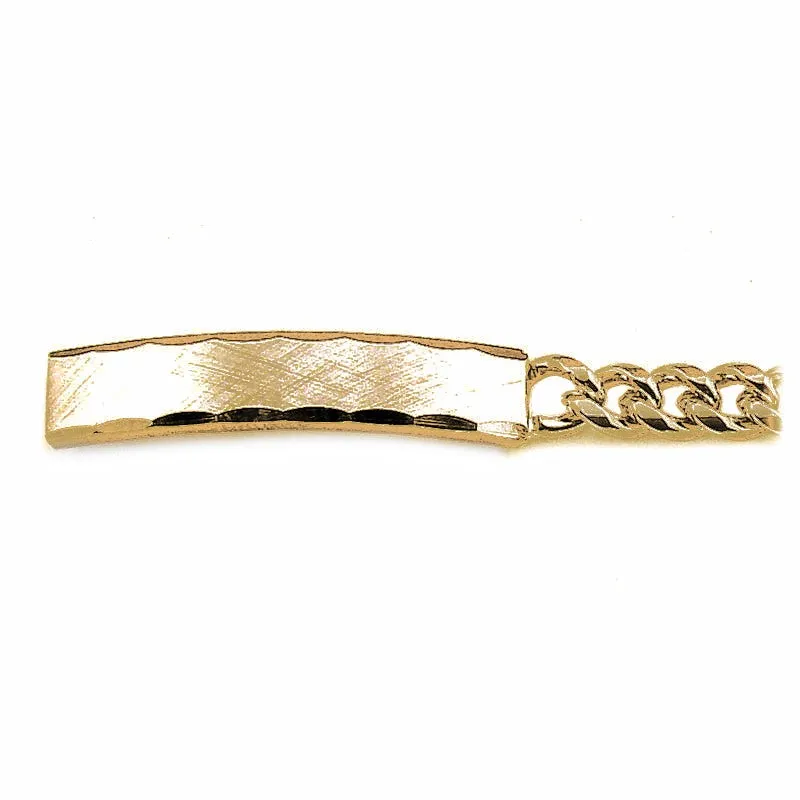 Ladies’ ID Bracelet with Faceted Edge Brushed Plaque sold by Speidel product image thumbnail 2