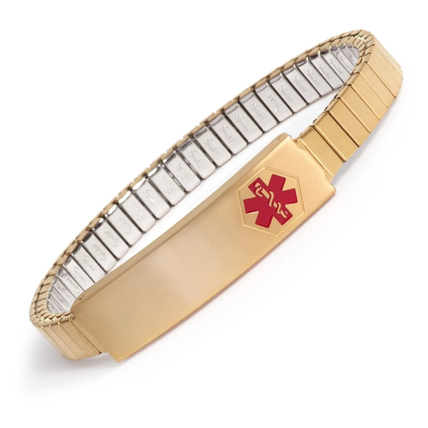 Ladies' Stainless Steel Medilog™ ID Bracelet with Compartment Plaque & Expansion Band sold by Speidel product image thumbnail 3