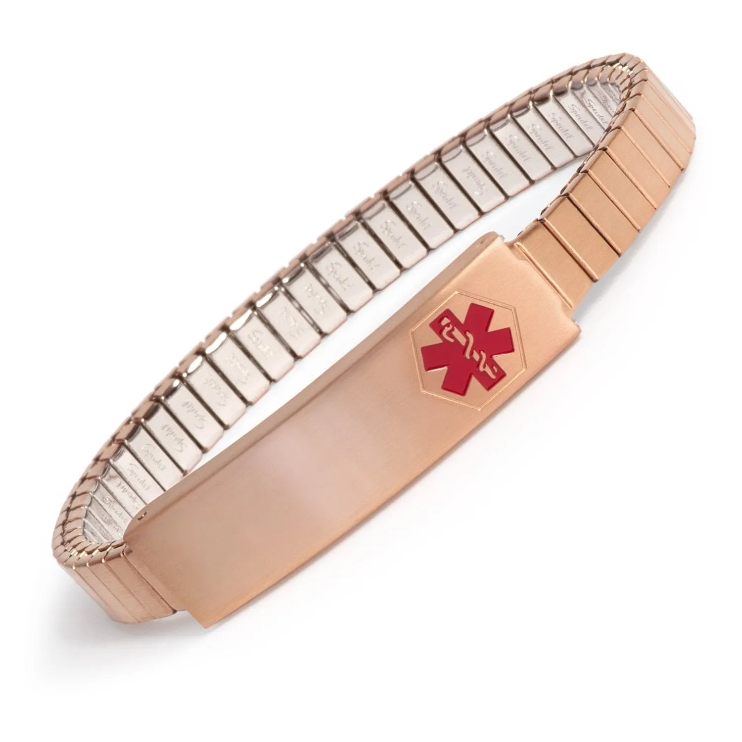 Ladies' Stainless Steel Medilog™ ID Bracelet with Compartment Plaque & Expansion Band sold by Speidel product image thumbnail 2